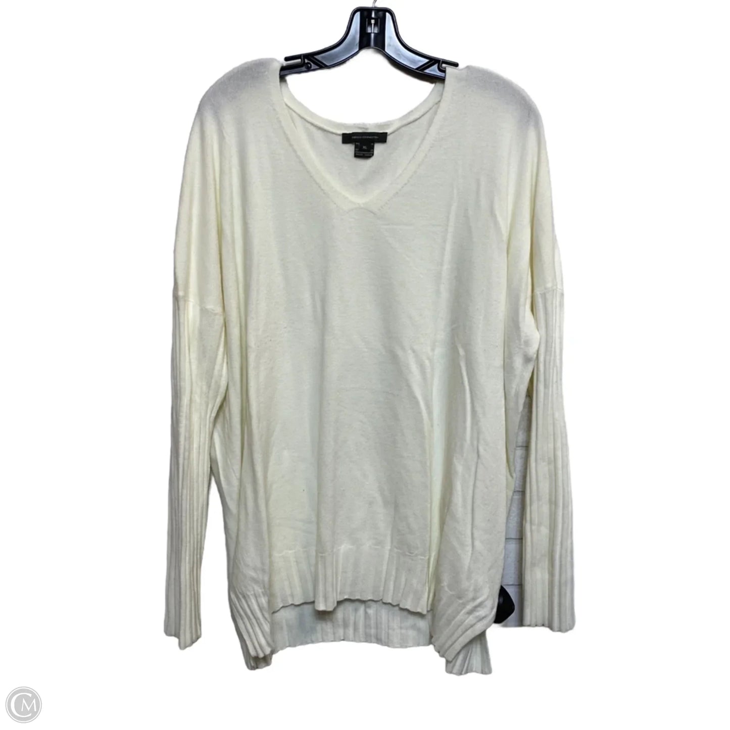 Sweater By French Connection In Cream, Size: Xl