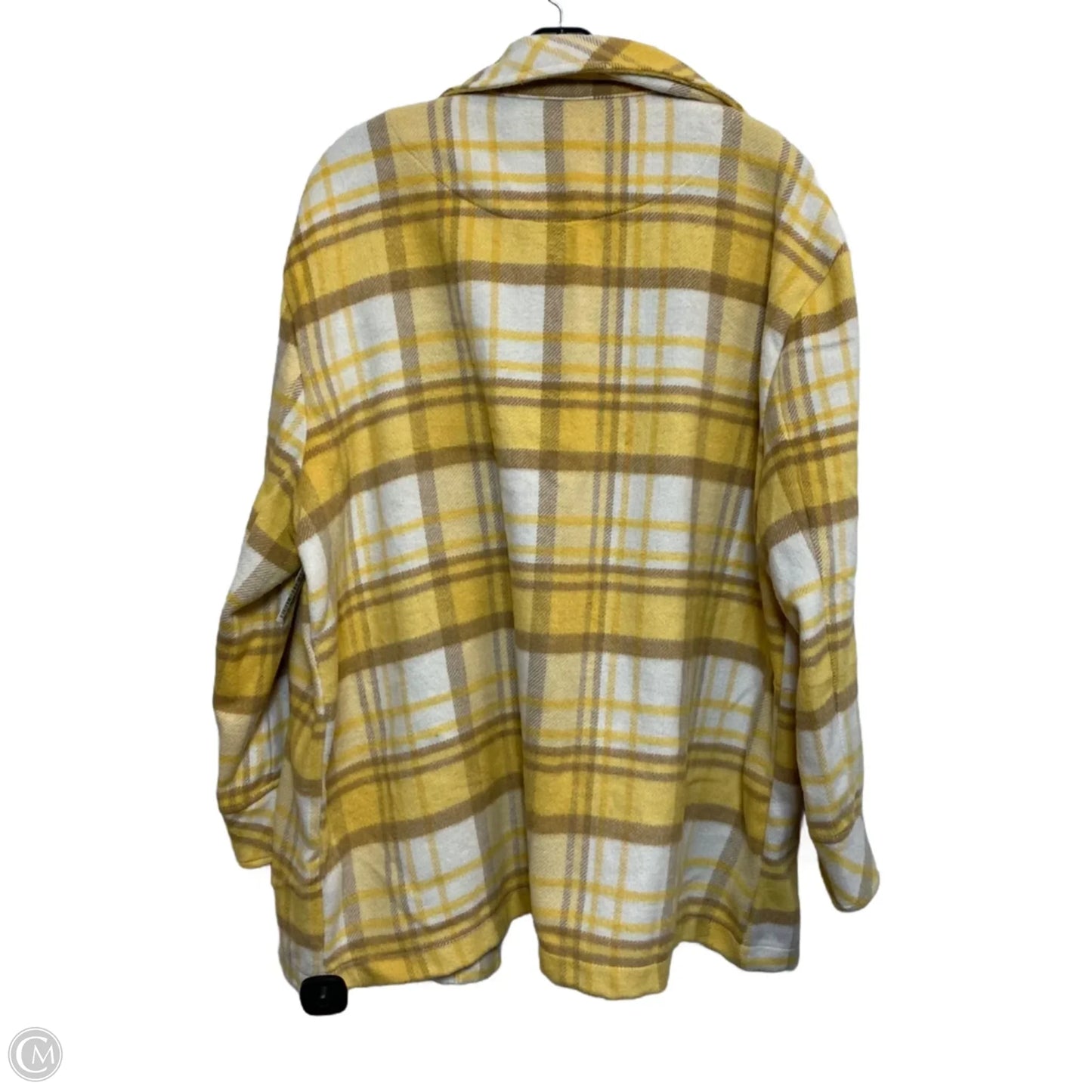 Jacket Shirt By Kensie In Yellow, Size: Xl