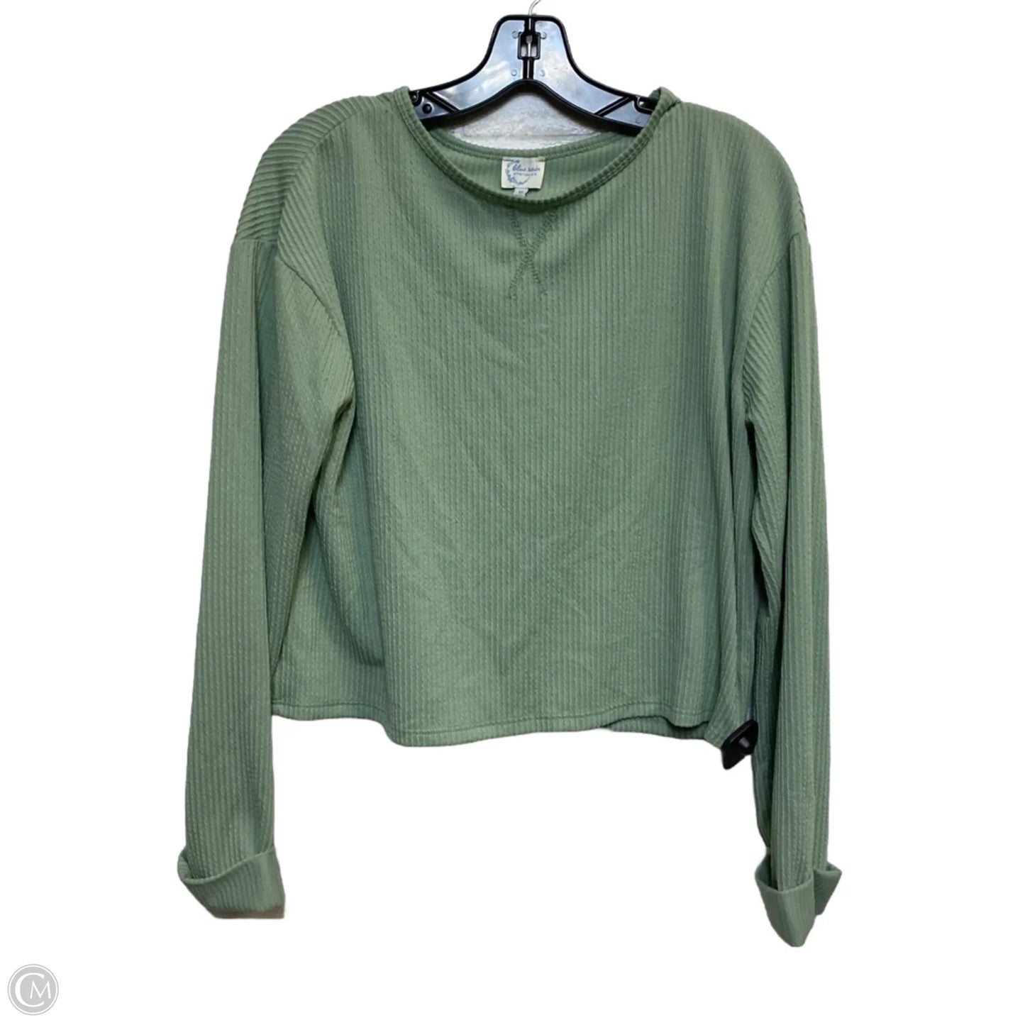 Top Long Sleeve Basic By Blue Rain In Green, Size: M