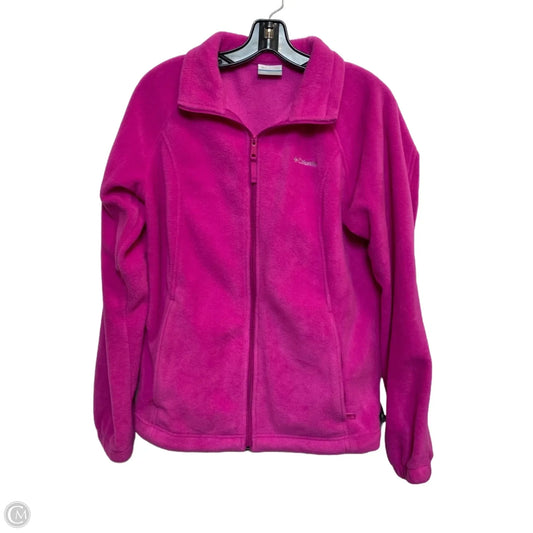 Jacket Fleece By Columbia In Pink, Size: L