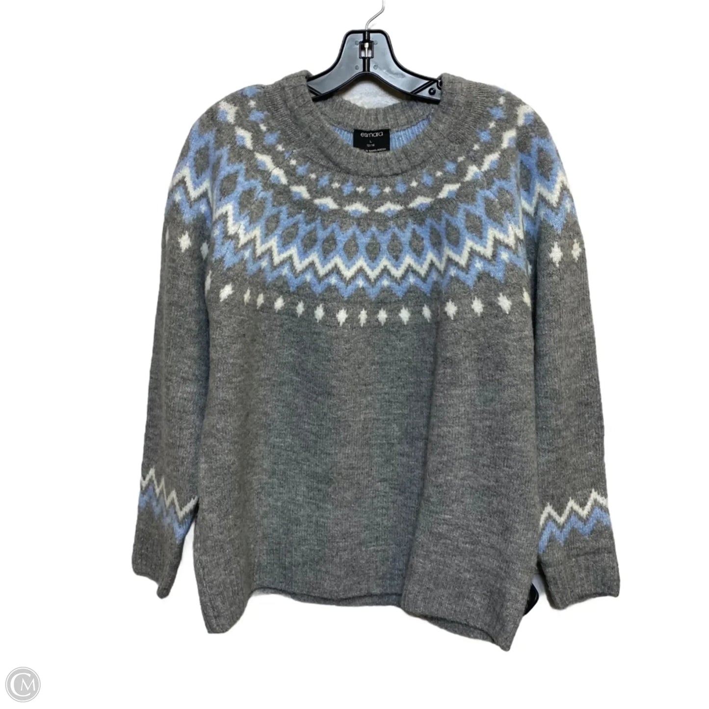 Sweater By Esmara In Blue & Grey, Size: L