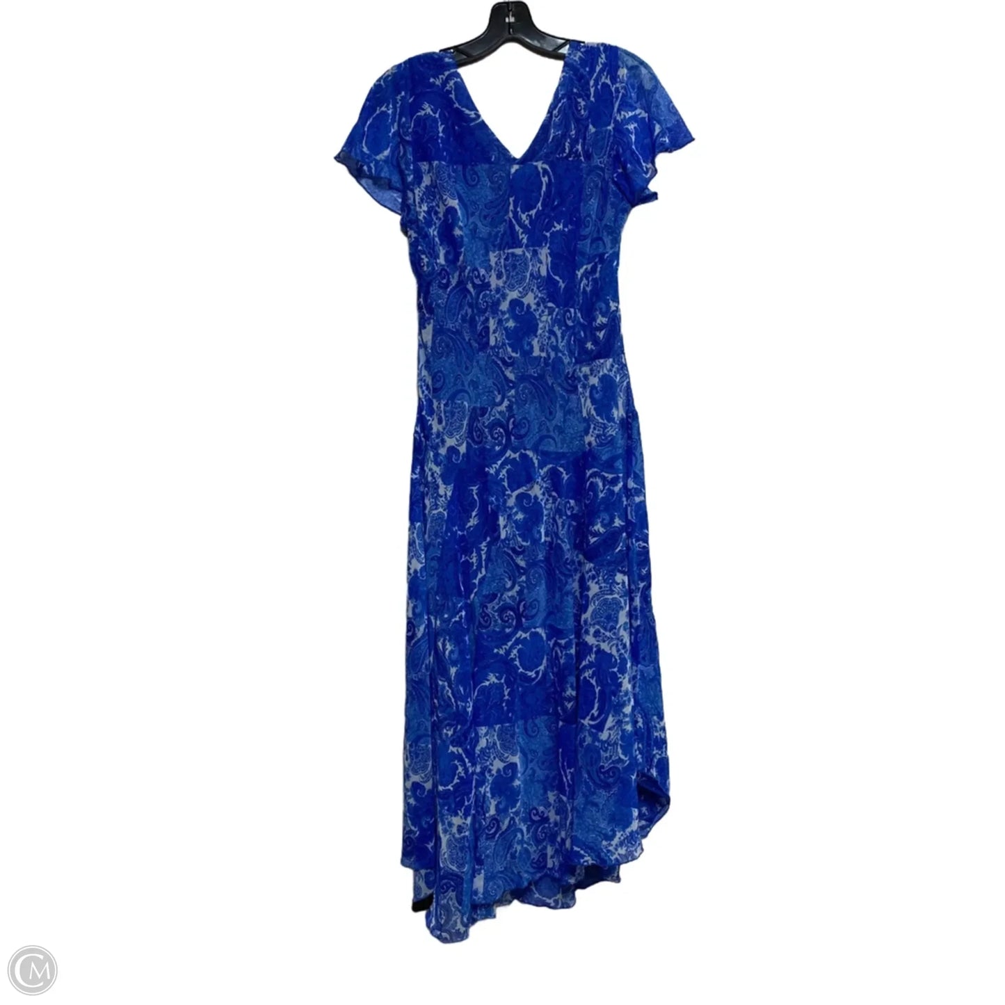Dress Casual Midi By Madison Leigh In Blue, Size: L