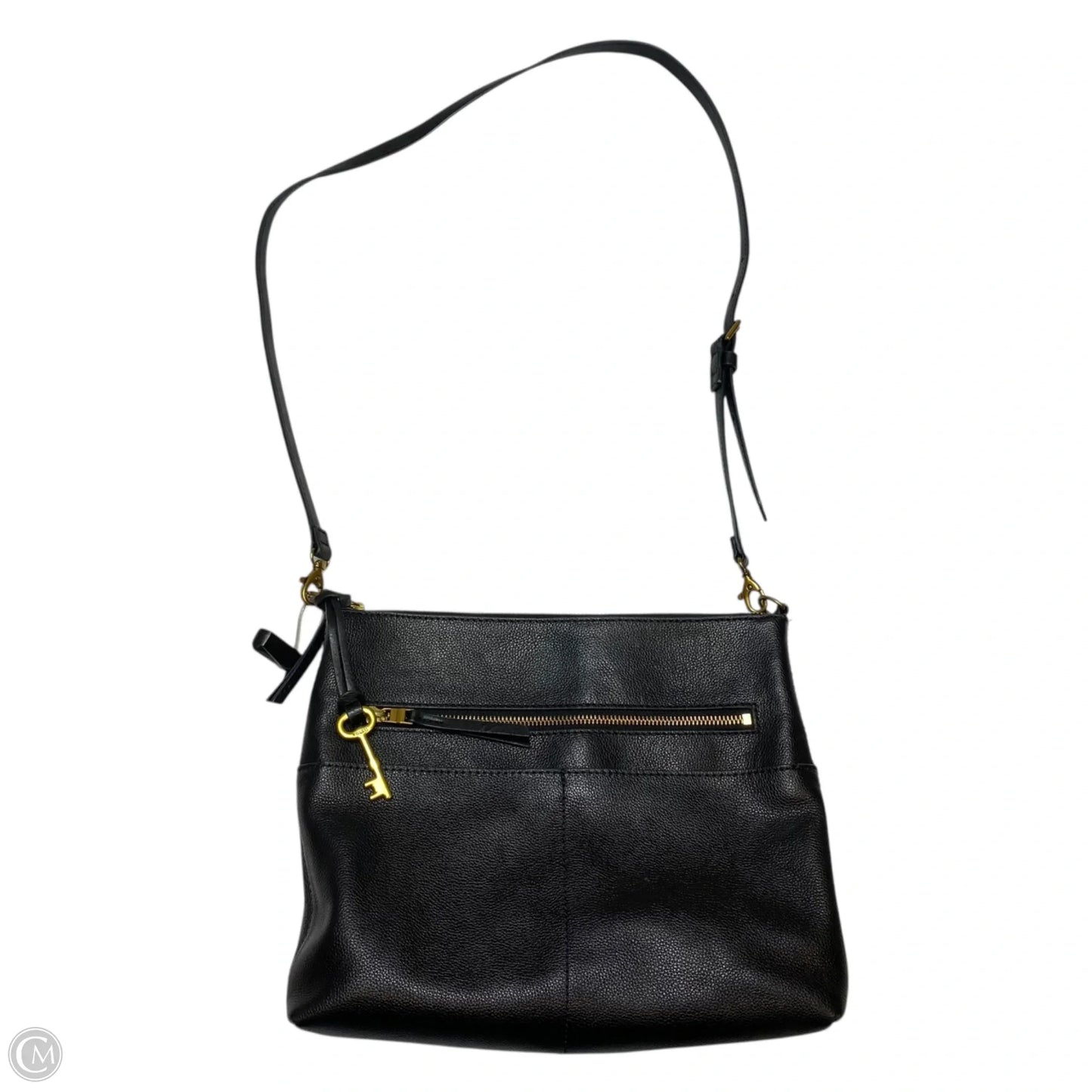 Crossbody Leather By Fossil, Size: Medium
