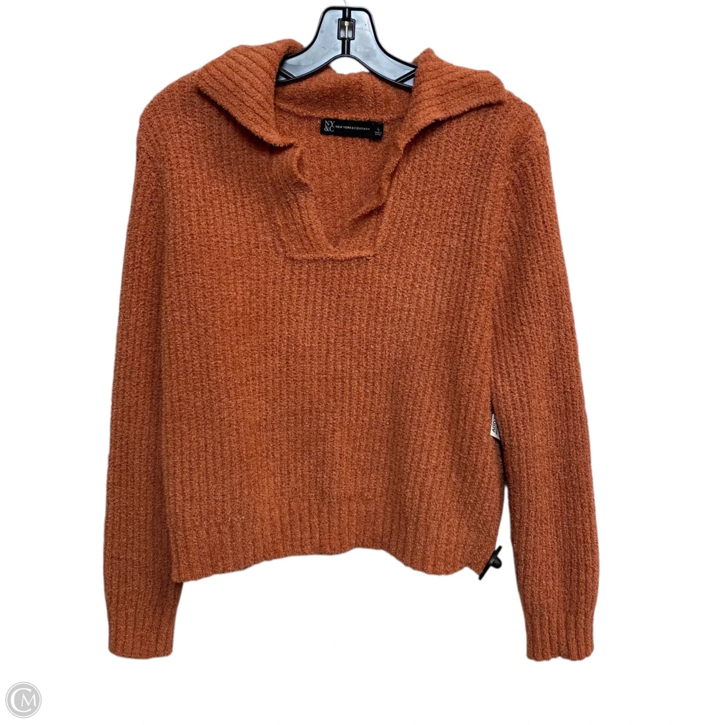 Lounge Set Pants By New York And Co In Orange, Size: L