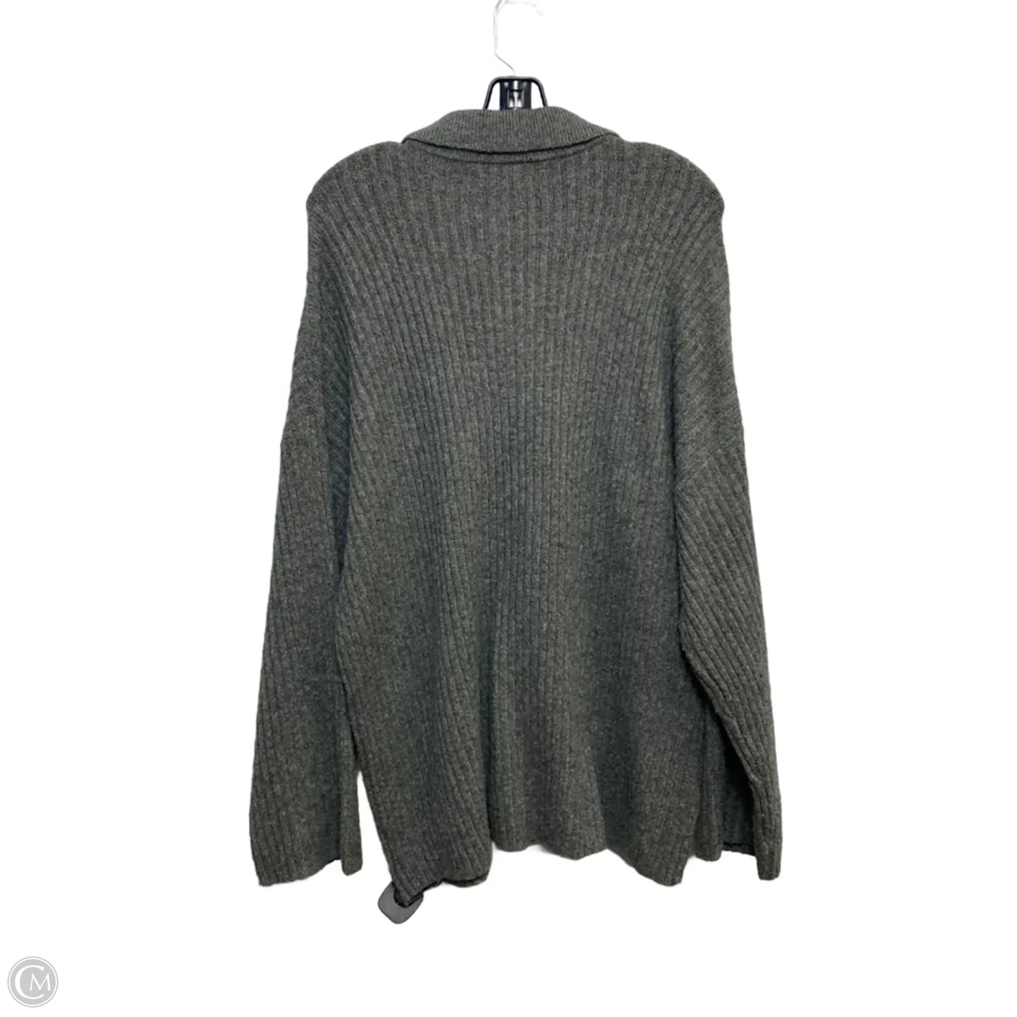 Sweater Cardigan By American Eagle In Grey, Size: M