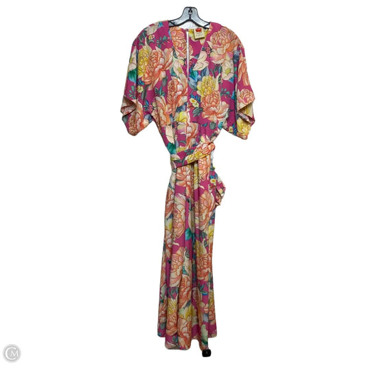 Jumpsuit Designer By Farm Rio In Pink, Size: M