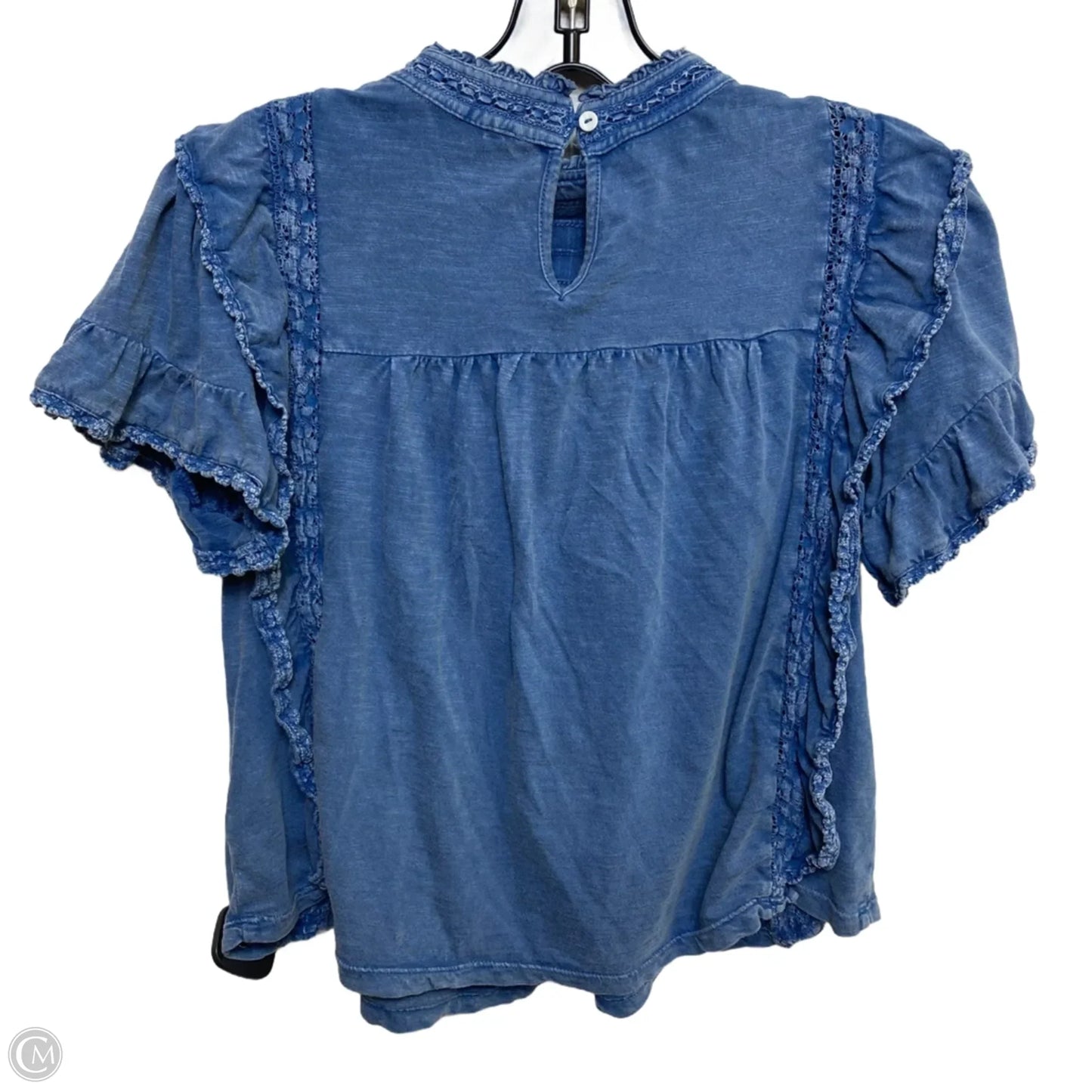 Top Short Sleeve By Free People In Blue, Size: Xs