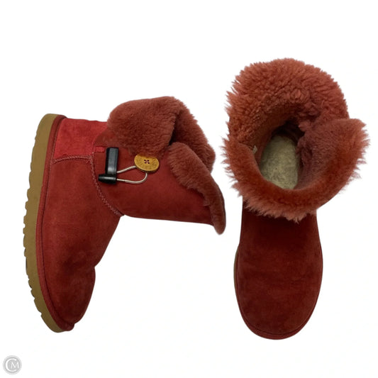 Boots Designer By Ugg In Red, Size: 8
