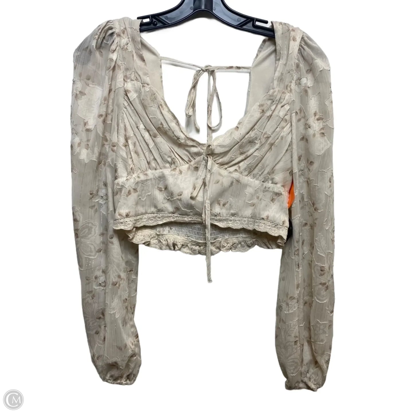 Top Long Sleeve By Altard State In Cream, Size: S