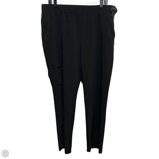 Athletic Pants By Chicos In Black, Size: L