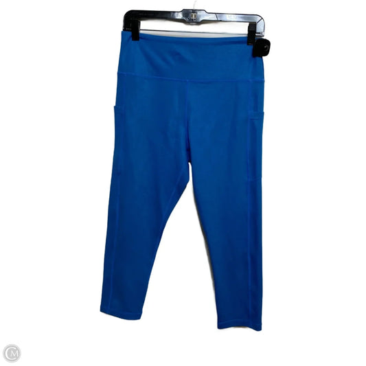 Athletic Leggings Capris By Zyia In Blue, Size: L