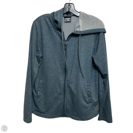 Athletic Top Long Sleeve Hoodie By 32 Degrees In Blue, Size: M