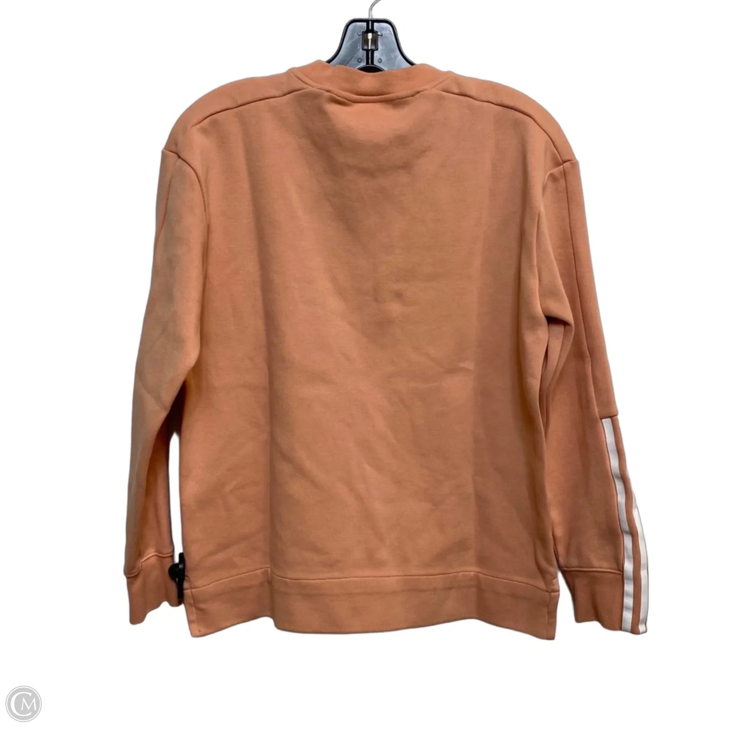 Athletic Top Long Sleeve Crewneck By Adidas In Orange, Size: Xs