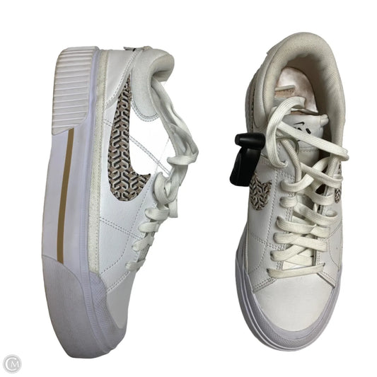 Shoes Sneakers By Nike In White, Size: 8
