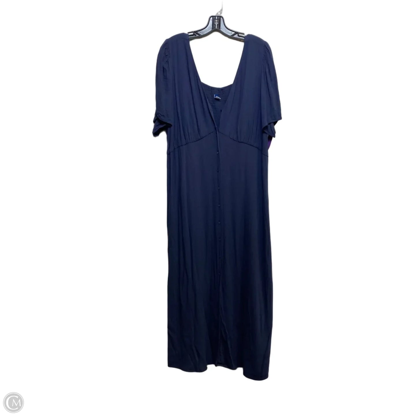 Dress Casual Maxi By Old Navy In Blue, Size: Xxl