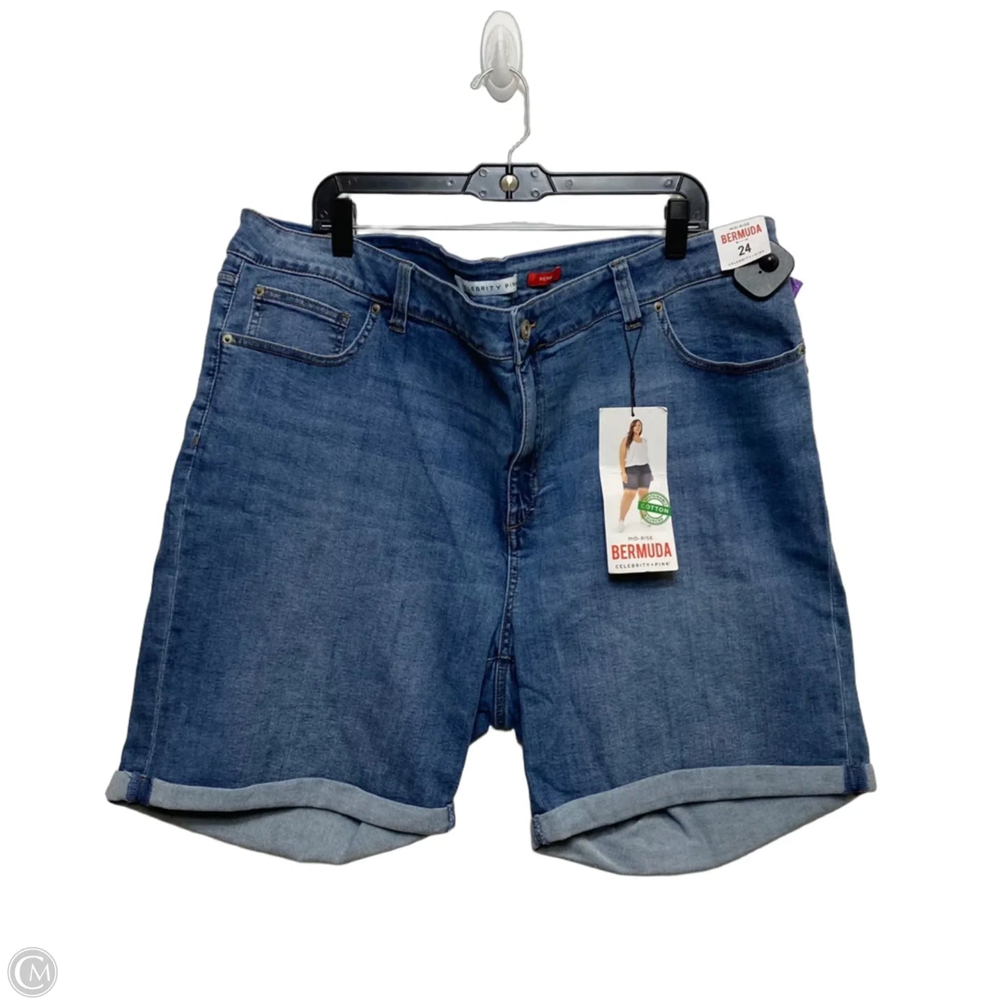 Shorts By Celebrity Pink In Blue Denim, Size: 24