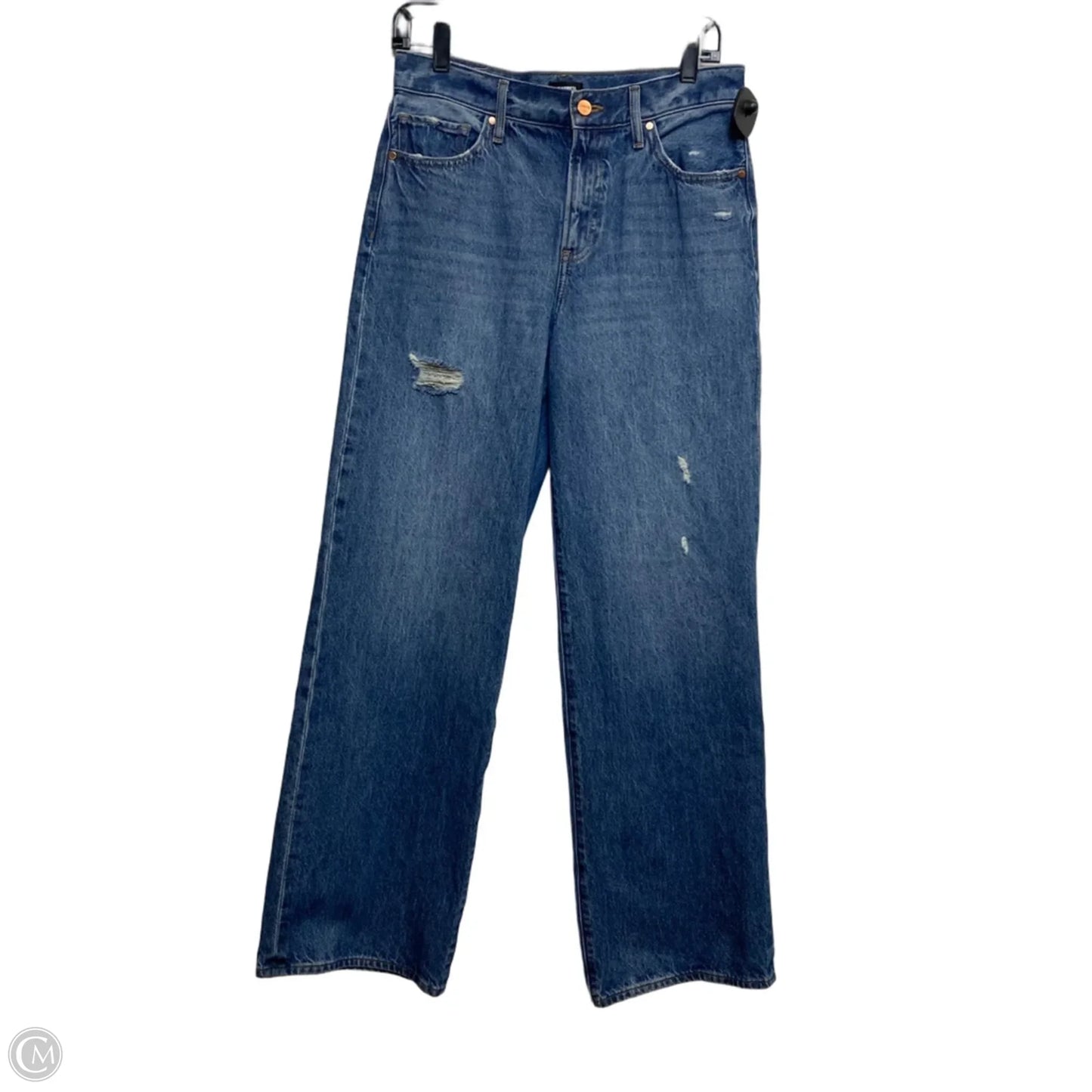 Jeans Wide Leg By Express In Blue Denim, Size: 6