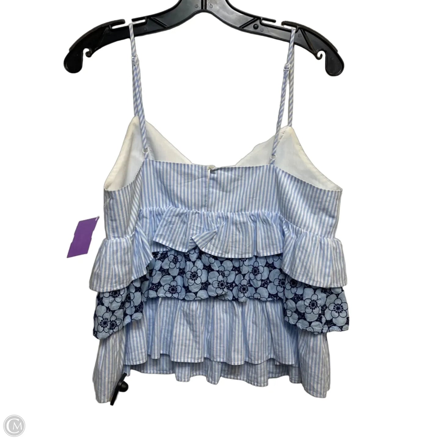 Top Sleeveless By English Factory In Blue, Size: M