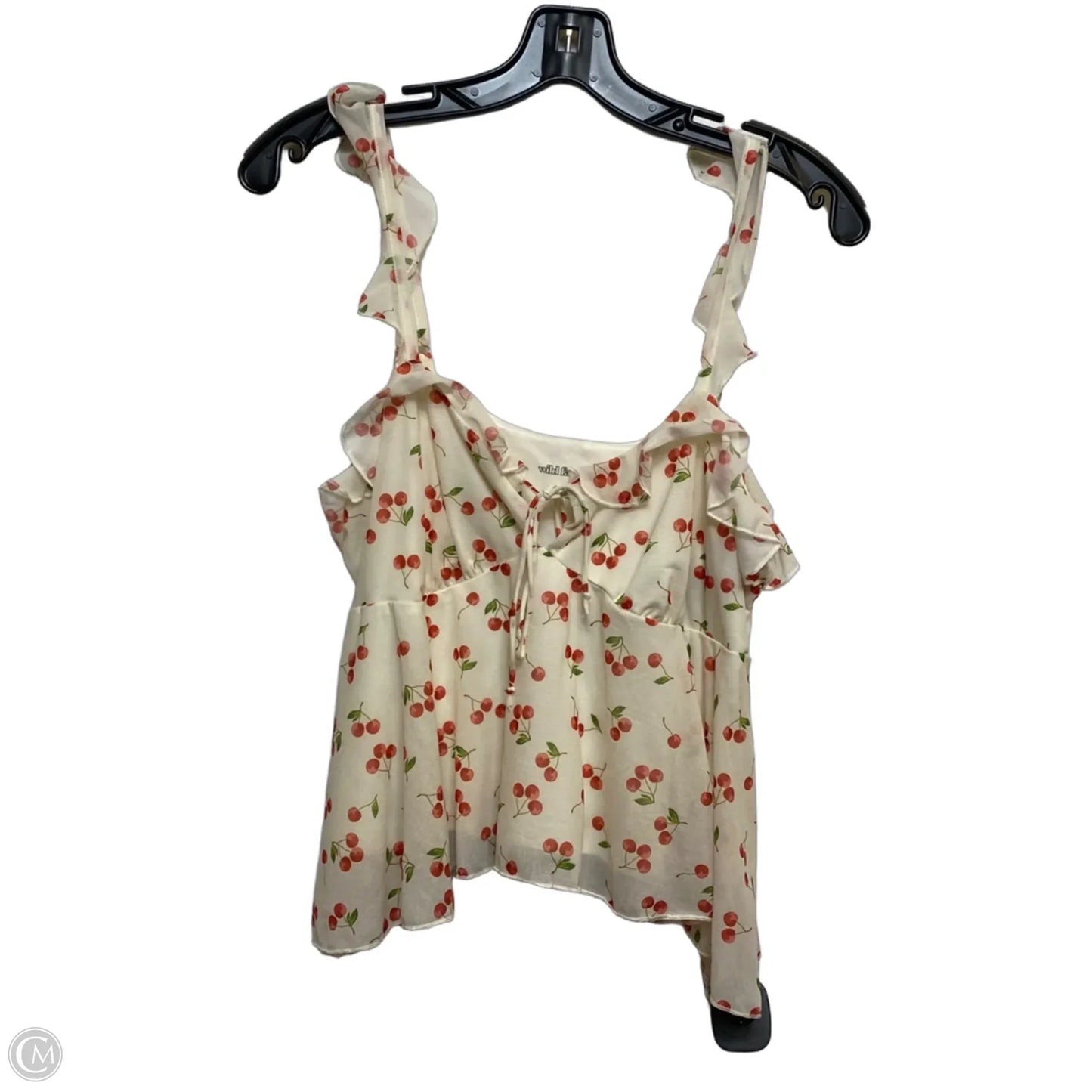 Top Sleeveless By Wild Fable In Cream, Size: M
