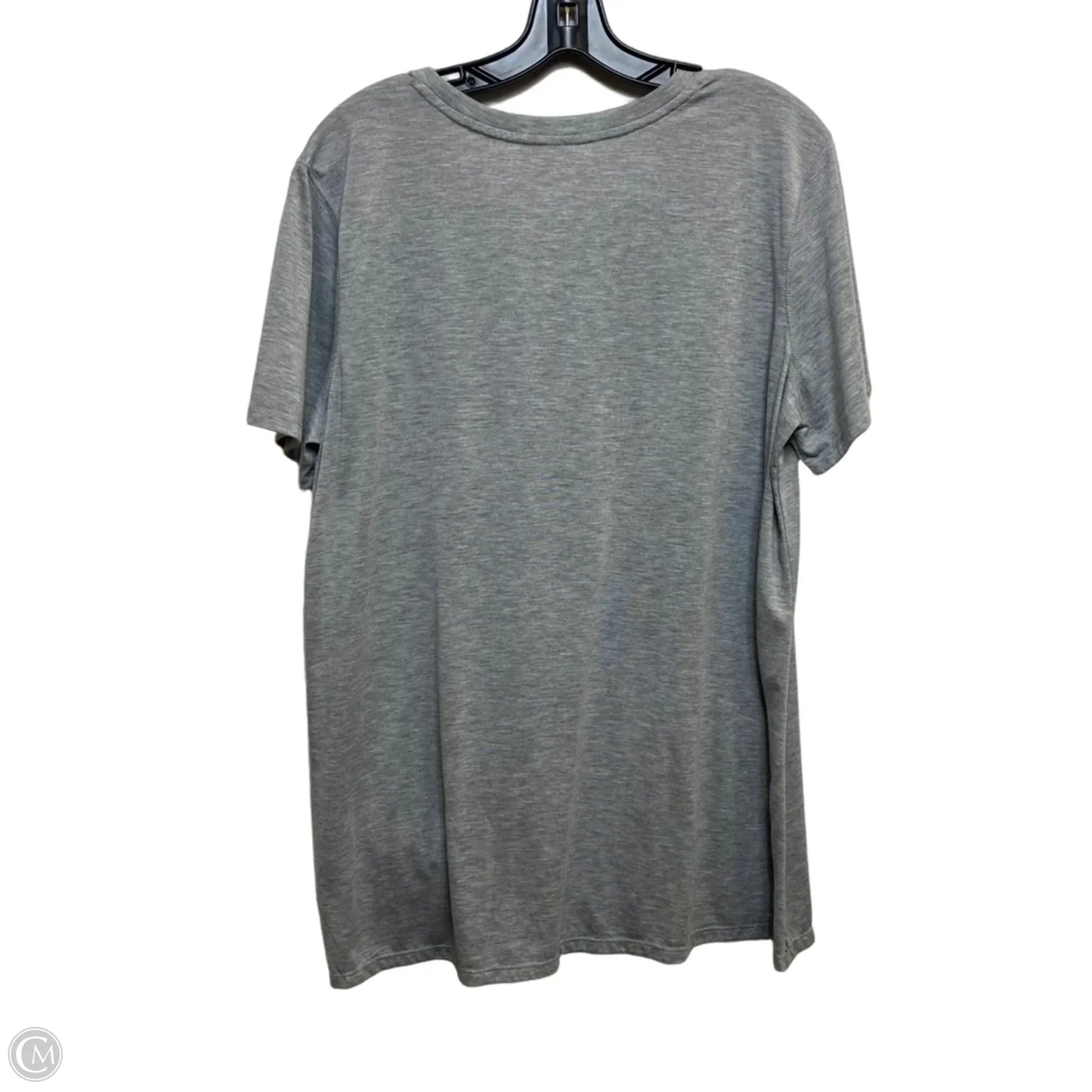 Athletic Top Short Sleeve By Old Navy In Grey, Size: Xl
