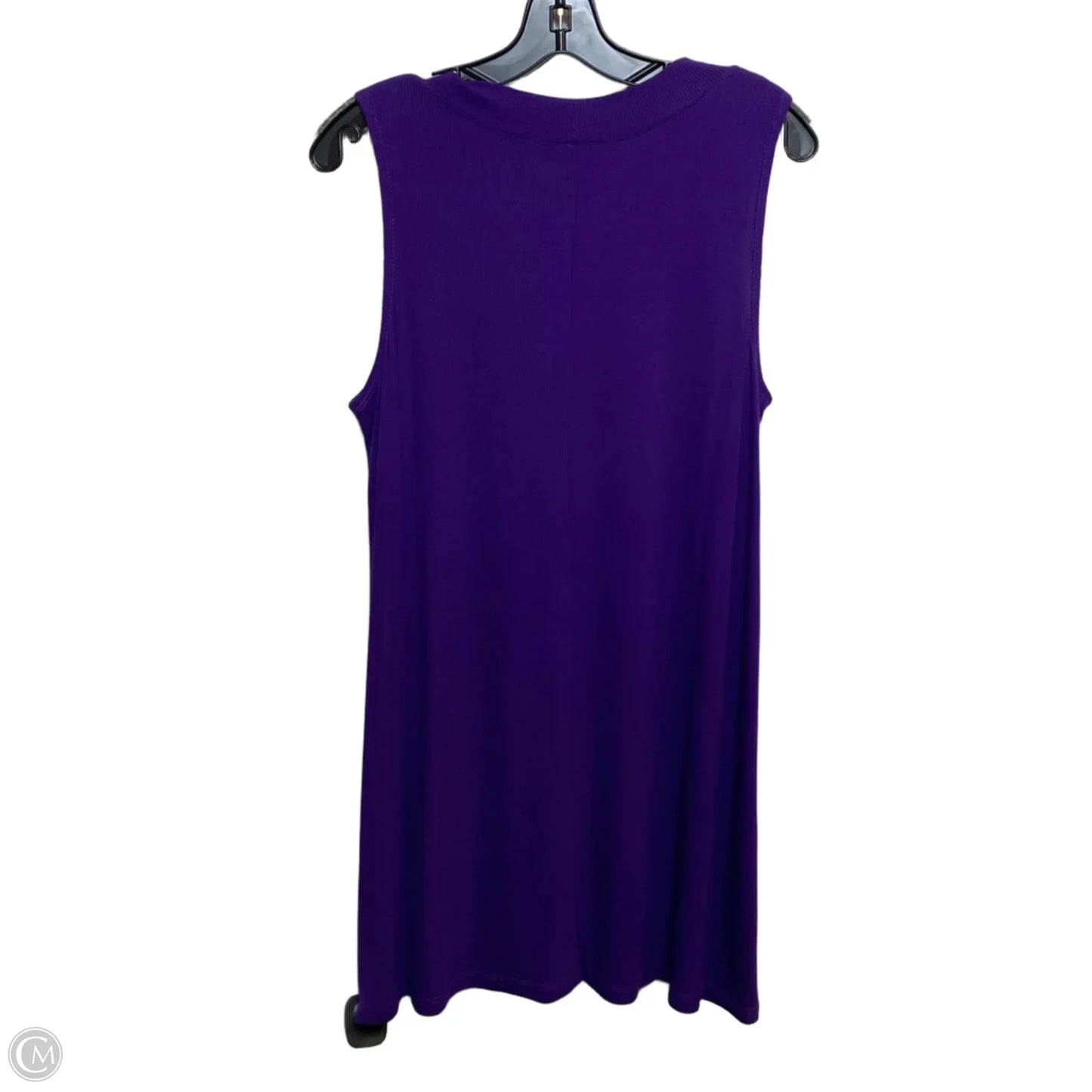 Top Sleeveless Basic By Logo In Purple, Size: L