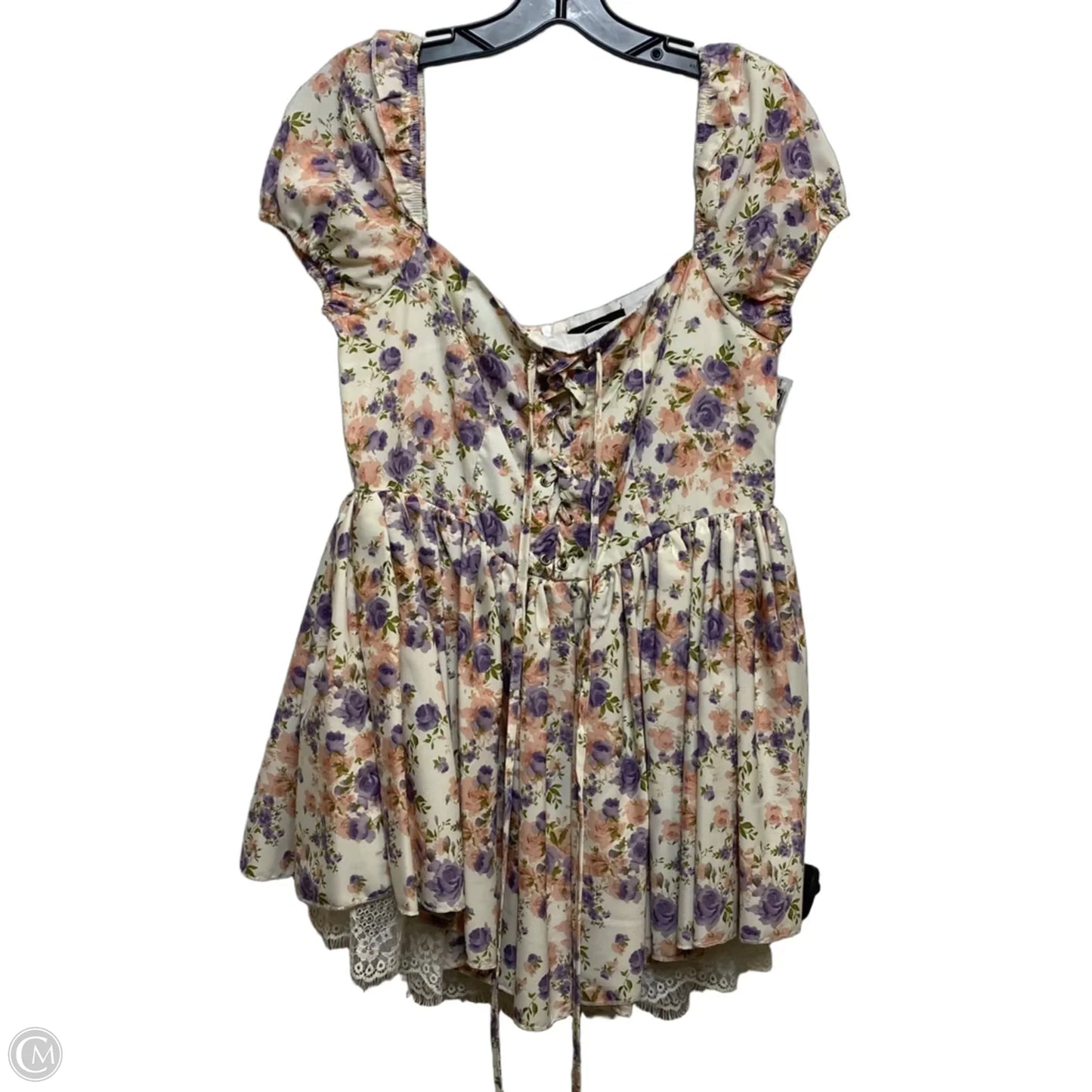 Romper By Cider In Floral Print, Size: Xl