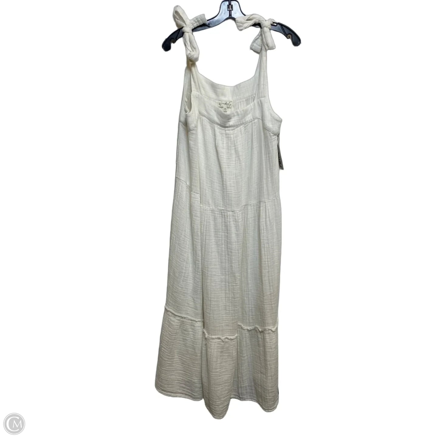 Dress Casual Midi By Wonderly In Cream, Size: Mp