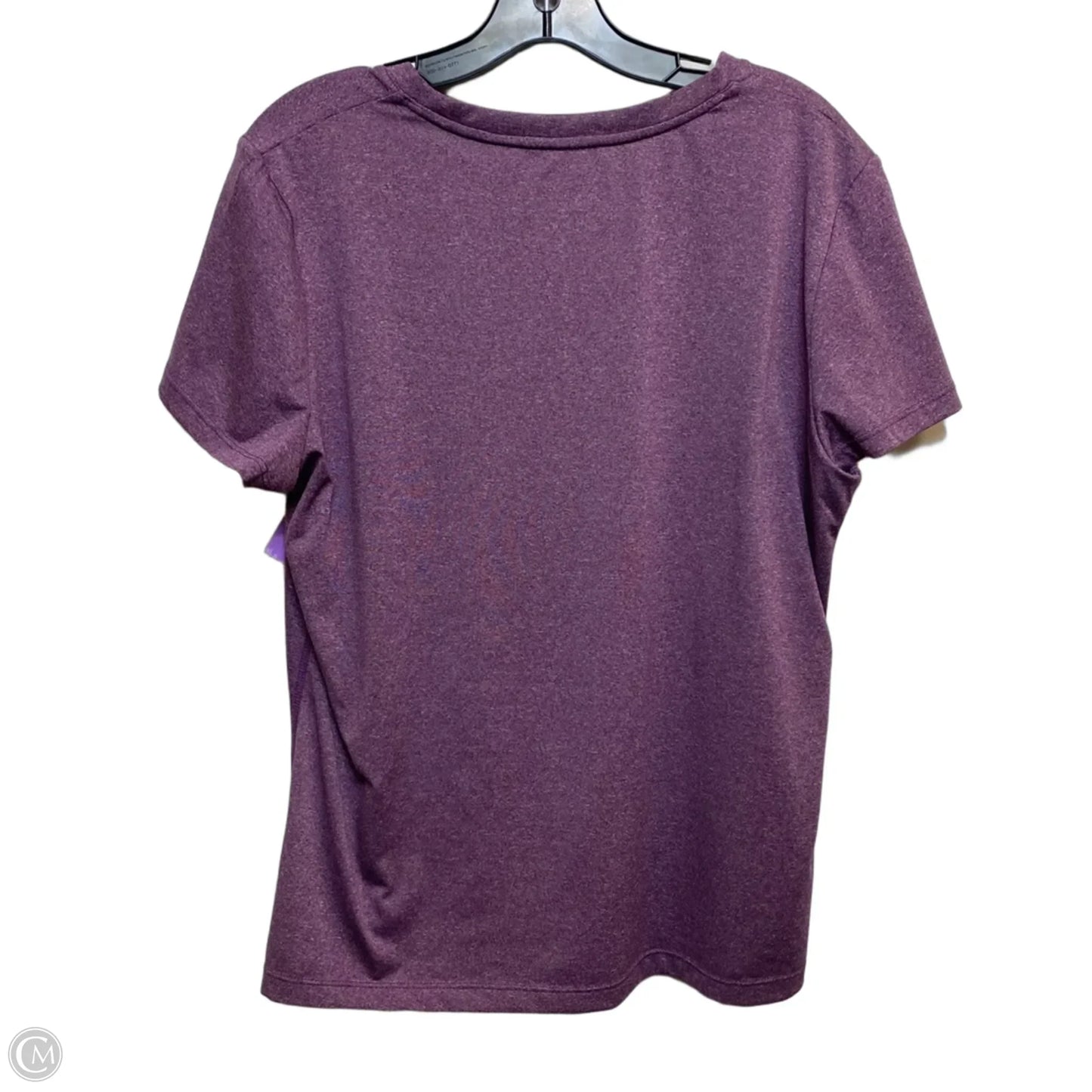 Athletic Top Short Sleeve By Champion In Purple, Size: Xl