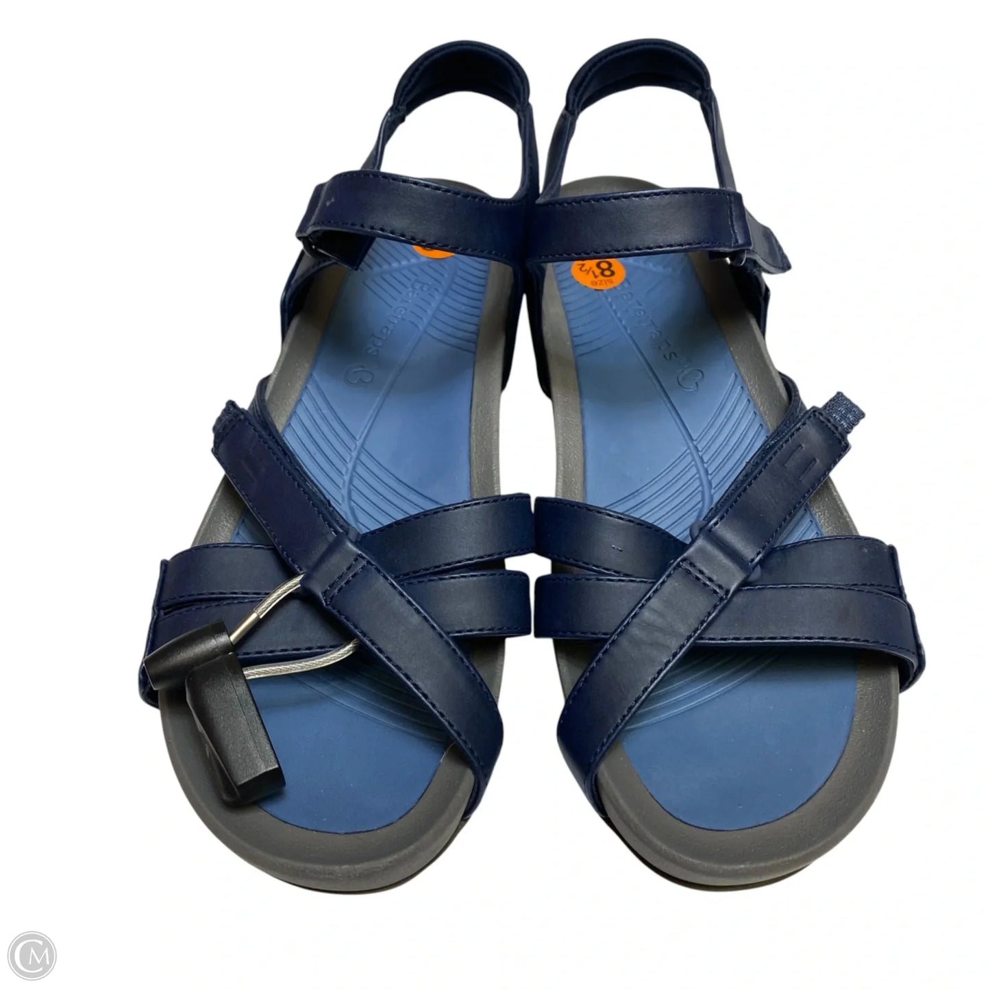 Sandals Flats By Bare Traps In Blue, Size: 8.5