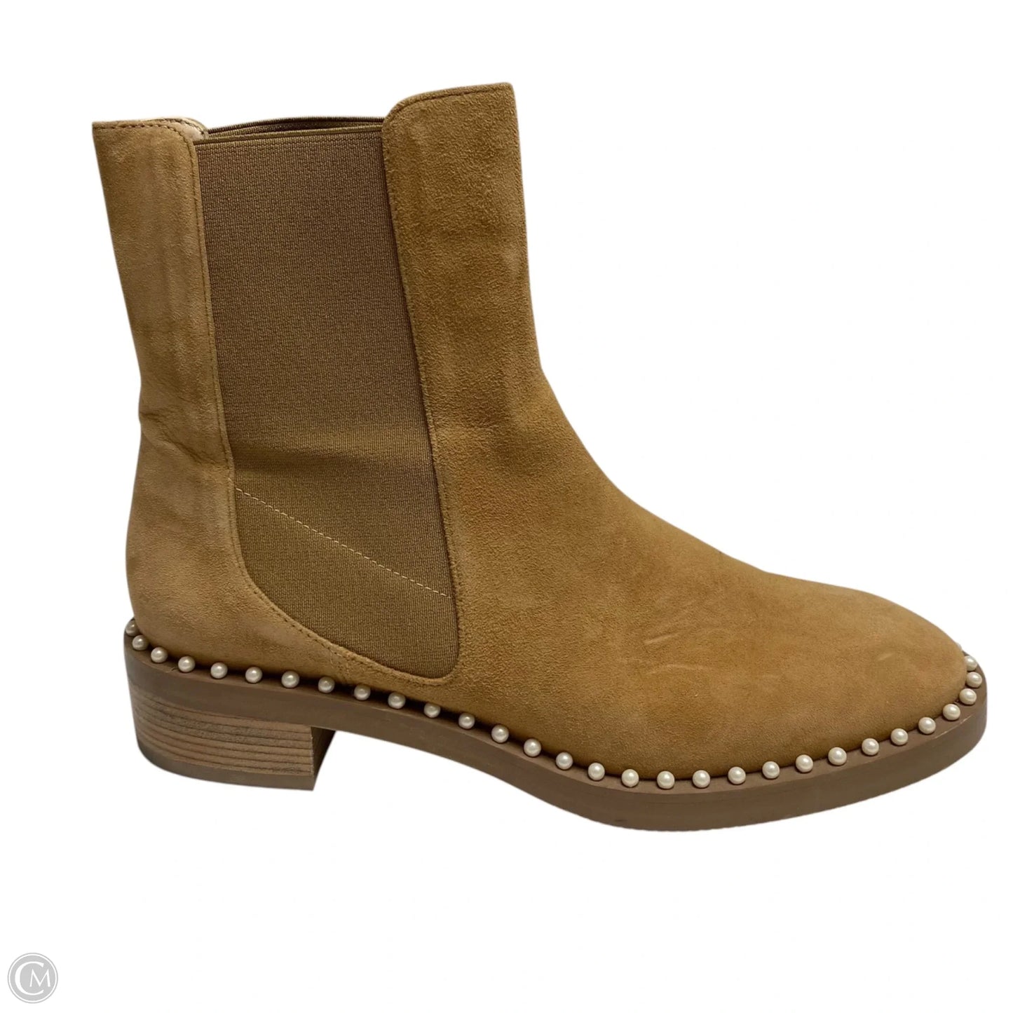 Boots Designer By Stuart Weitzman In Brown, Size: 7.5