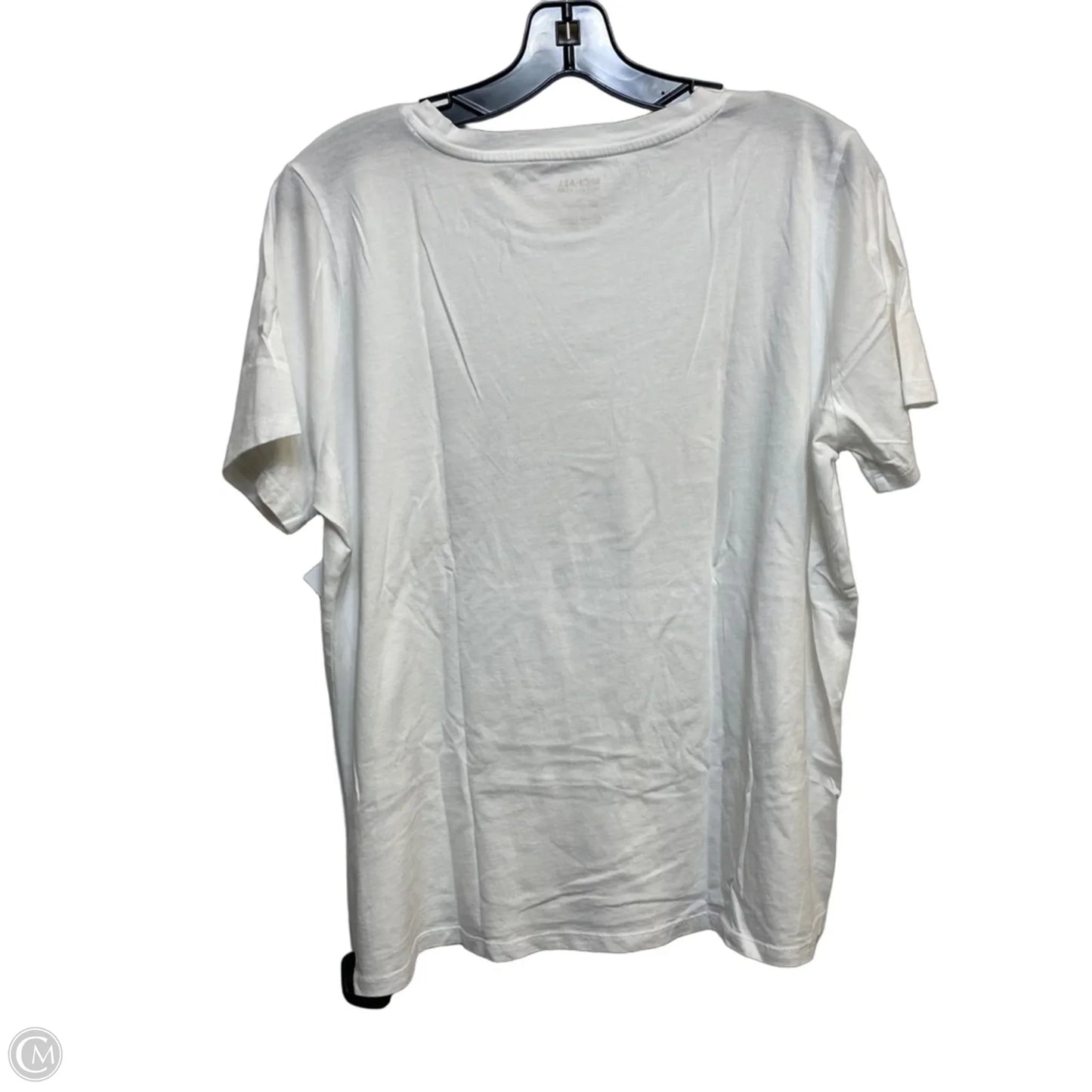 Top Short Sleeve Basic By Michael By Michael Kors In White, Size: Xl