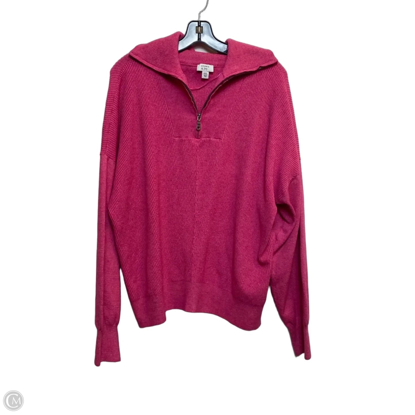 Sweatshirt Collar By Crown And Ivy In Pink, Size: Xxl