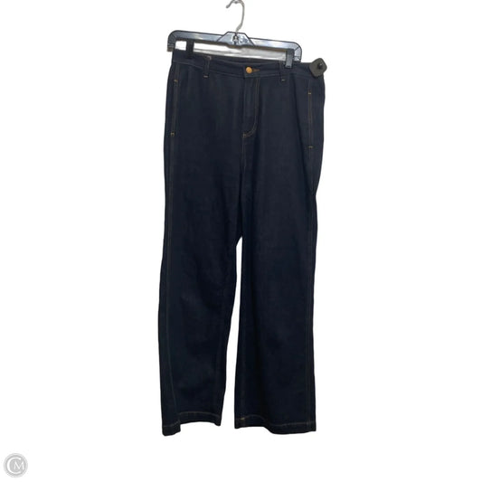 Jeans Wide Leg By Goella In Blue Denim, Size: 8