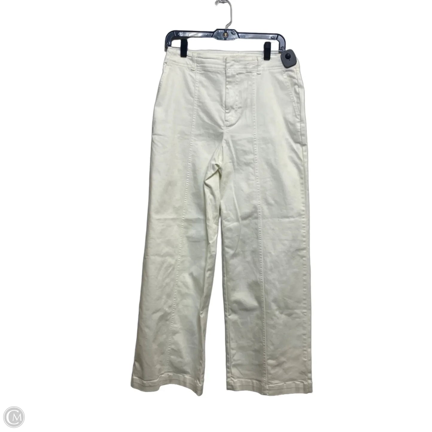 Jeans Wide Leg By Universal Thread In Cream Denim, Size: 6