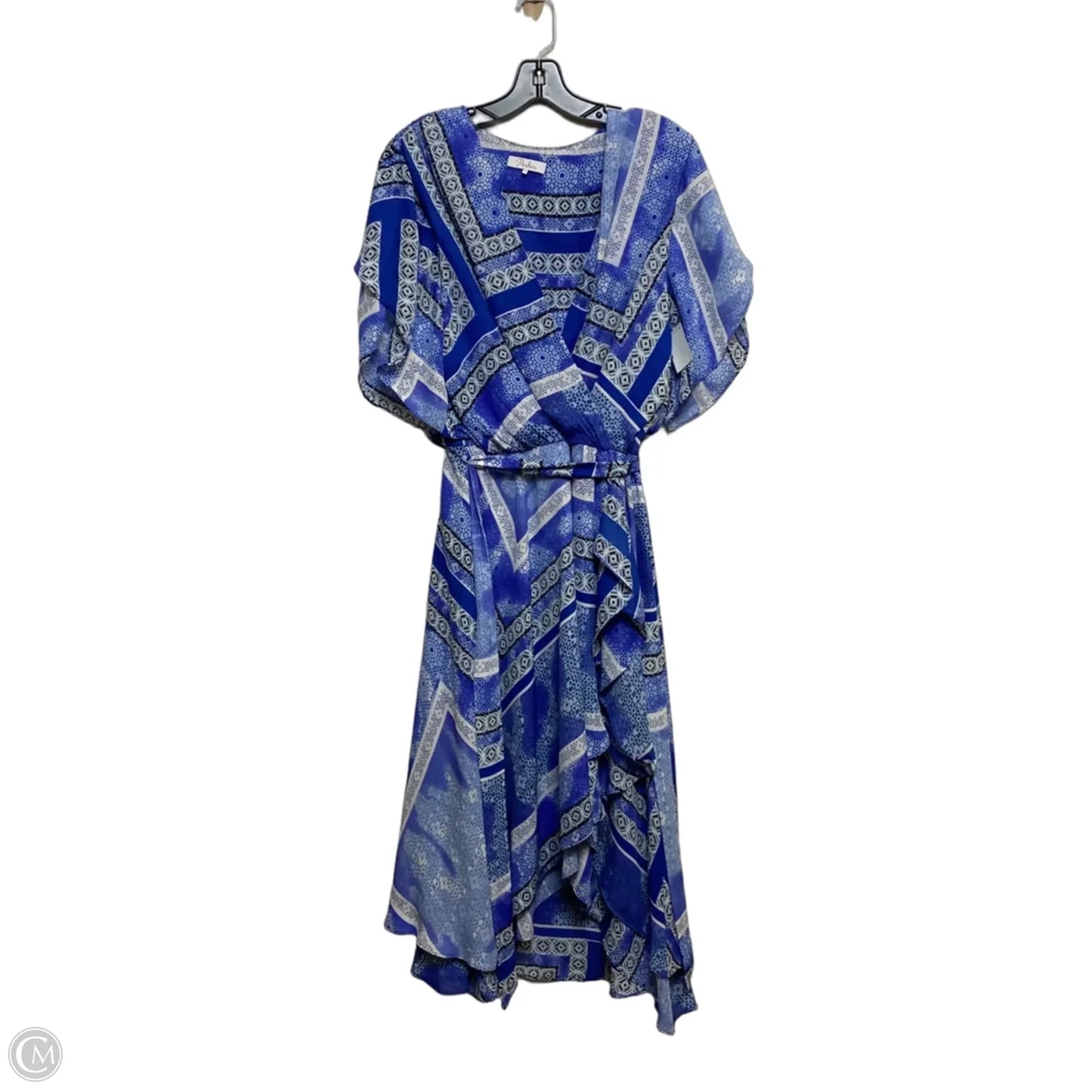 Dress Casual Midi By Parker In Blue, Size: M