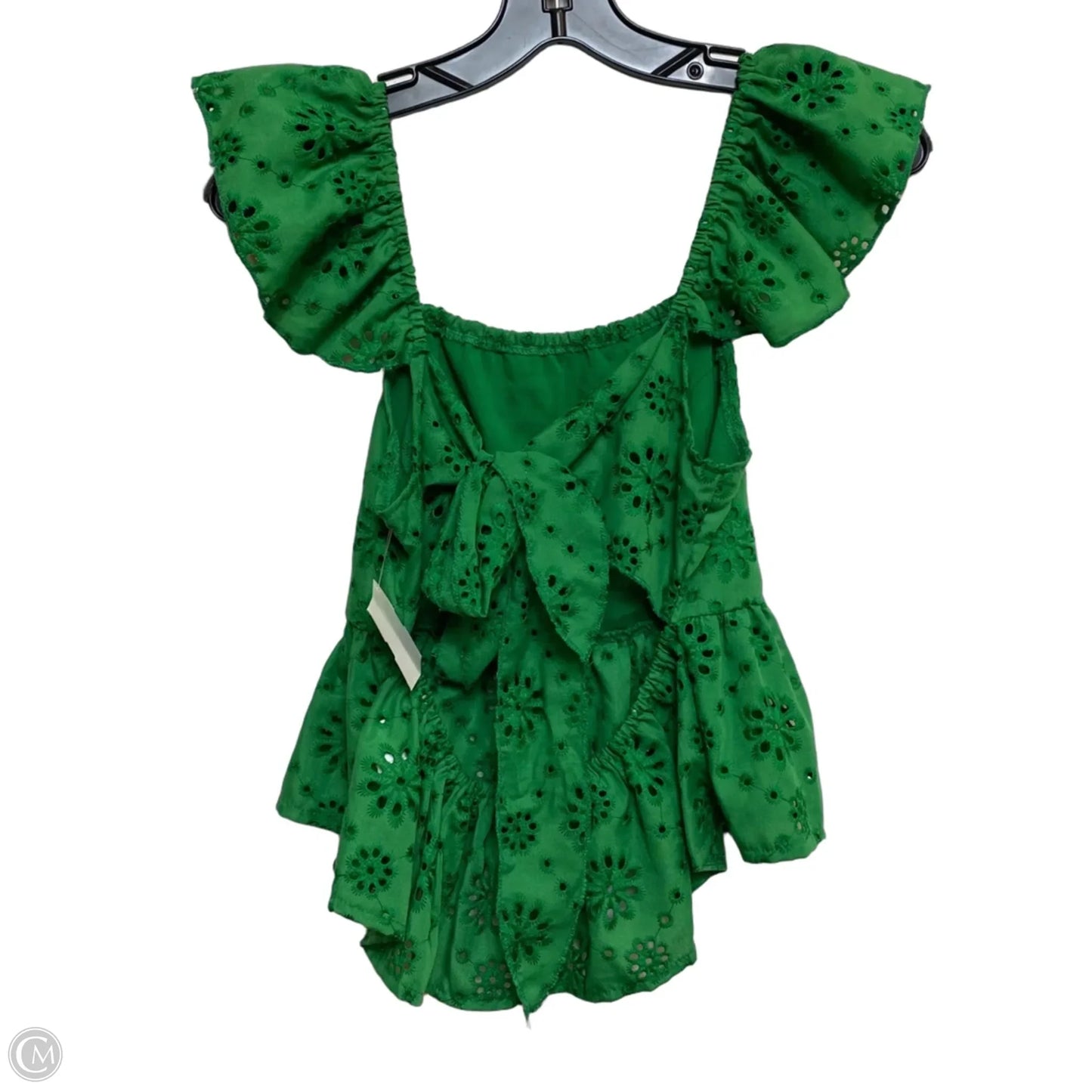 Top Sleeveless By Shein In Green, Size: S