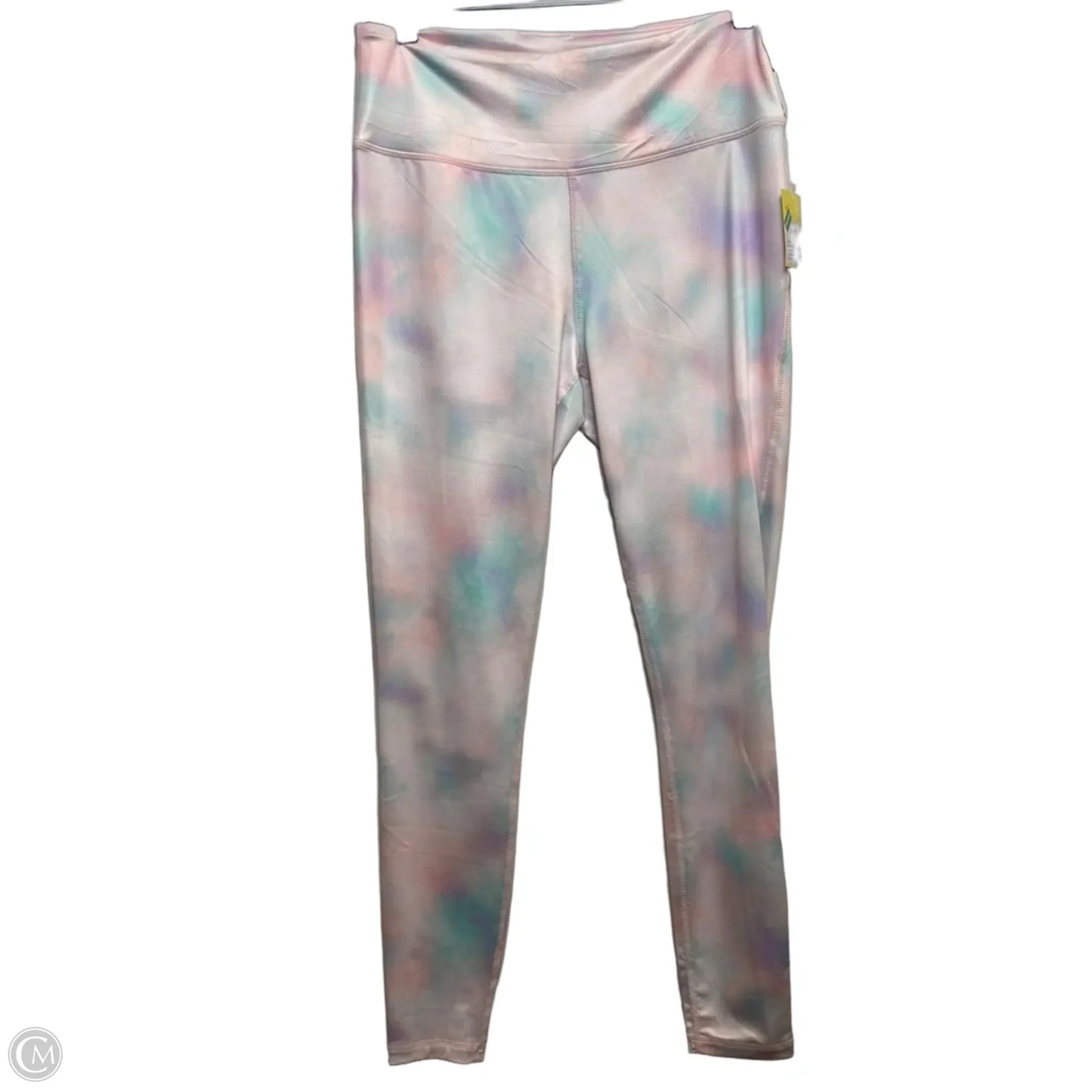 Athletic Leggings By Crown And Ivy In Blue & Pink, Size: M