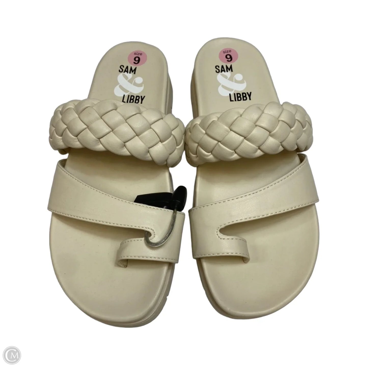 Sandals Heels Platform By Sam And Libby In Cream, Size: 9