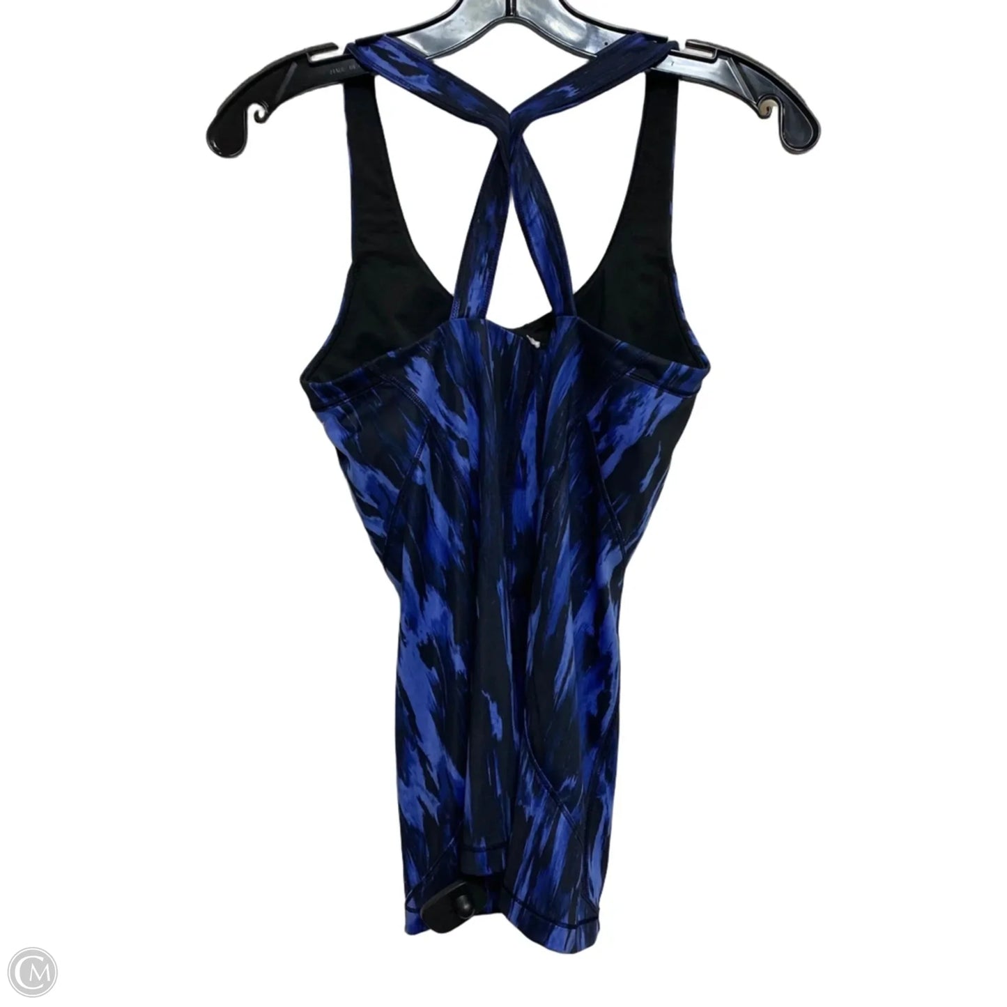 Athletic Tank Top By Lululemon In Black & Blue, Size: S