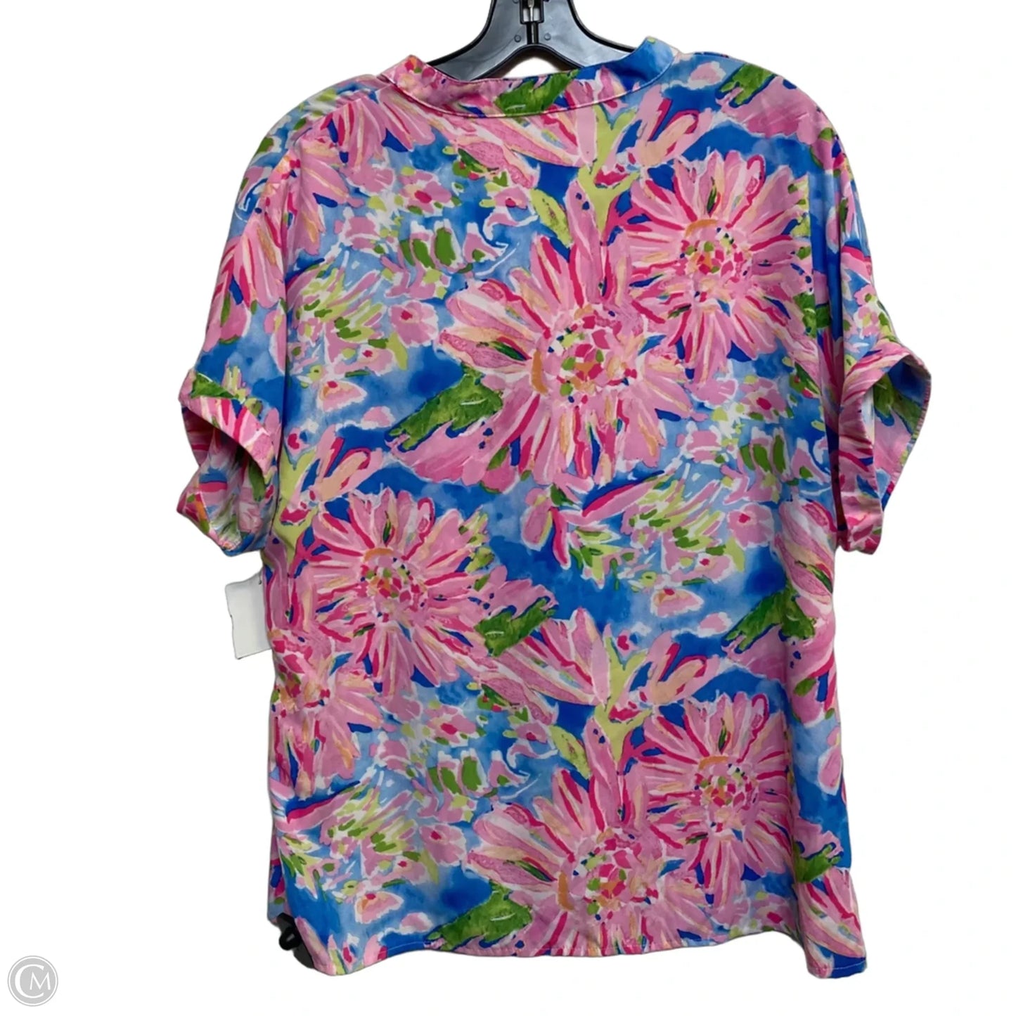 Top Sleeveless By Cmf In Blue & Pink, Size: L