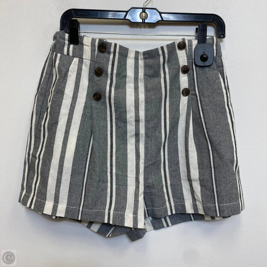 Shorts By Simply Blessed In Grey & White, Size: Xl