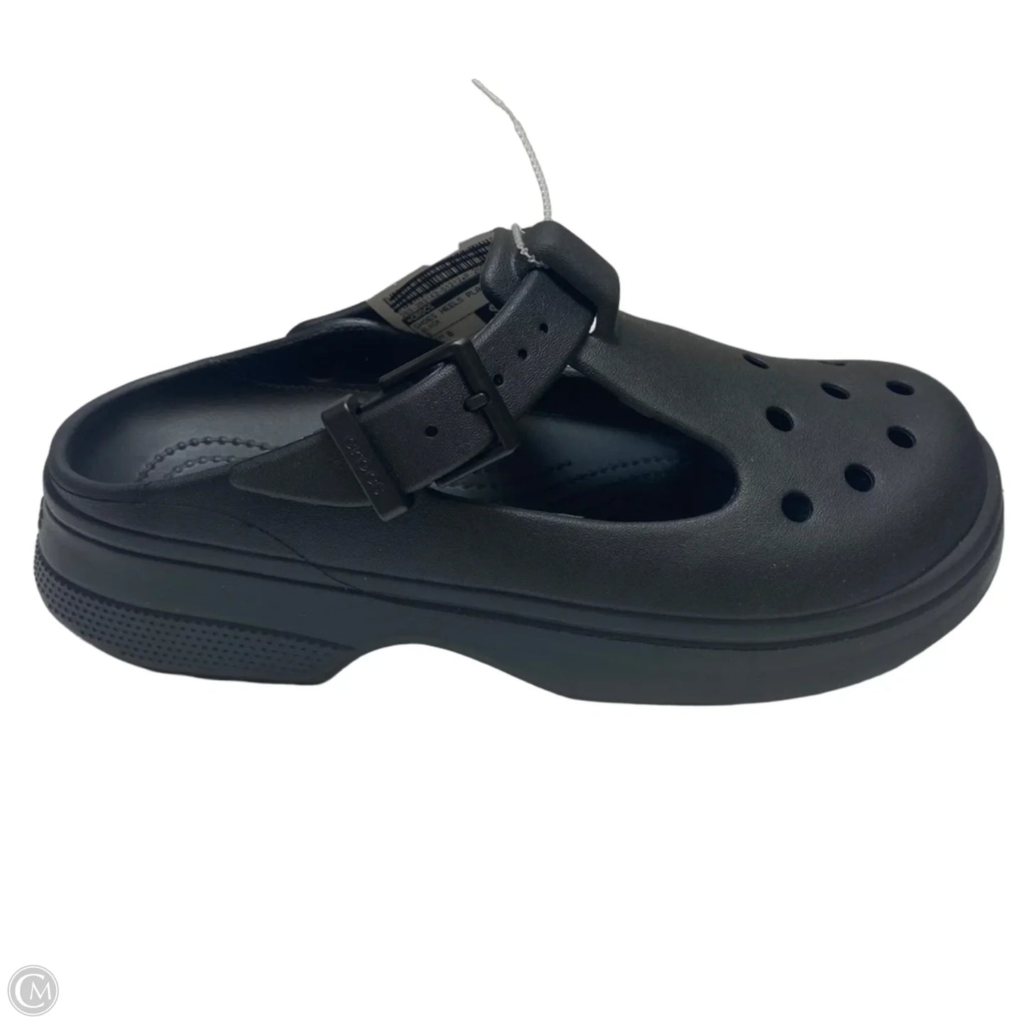 Shoes Heels Platform By Crocs In Black, Size: 8