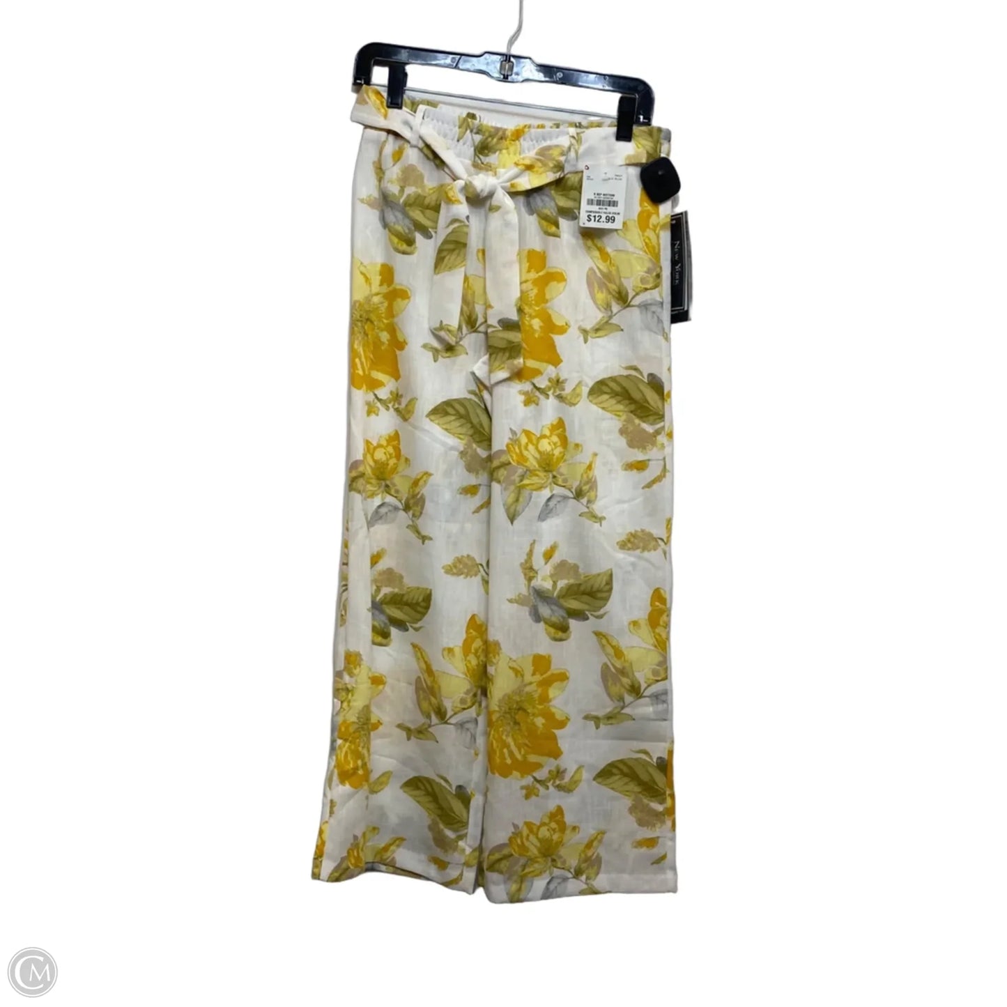 Pants Wide Leg By New York Clothing Company In Yellow, Size: Sp