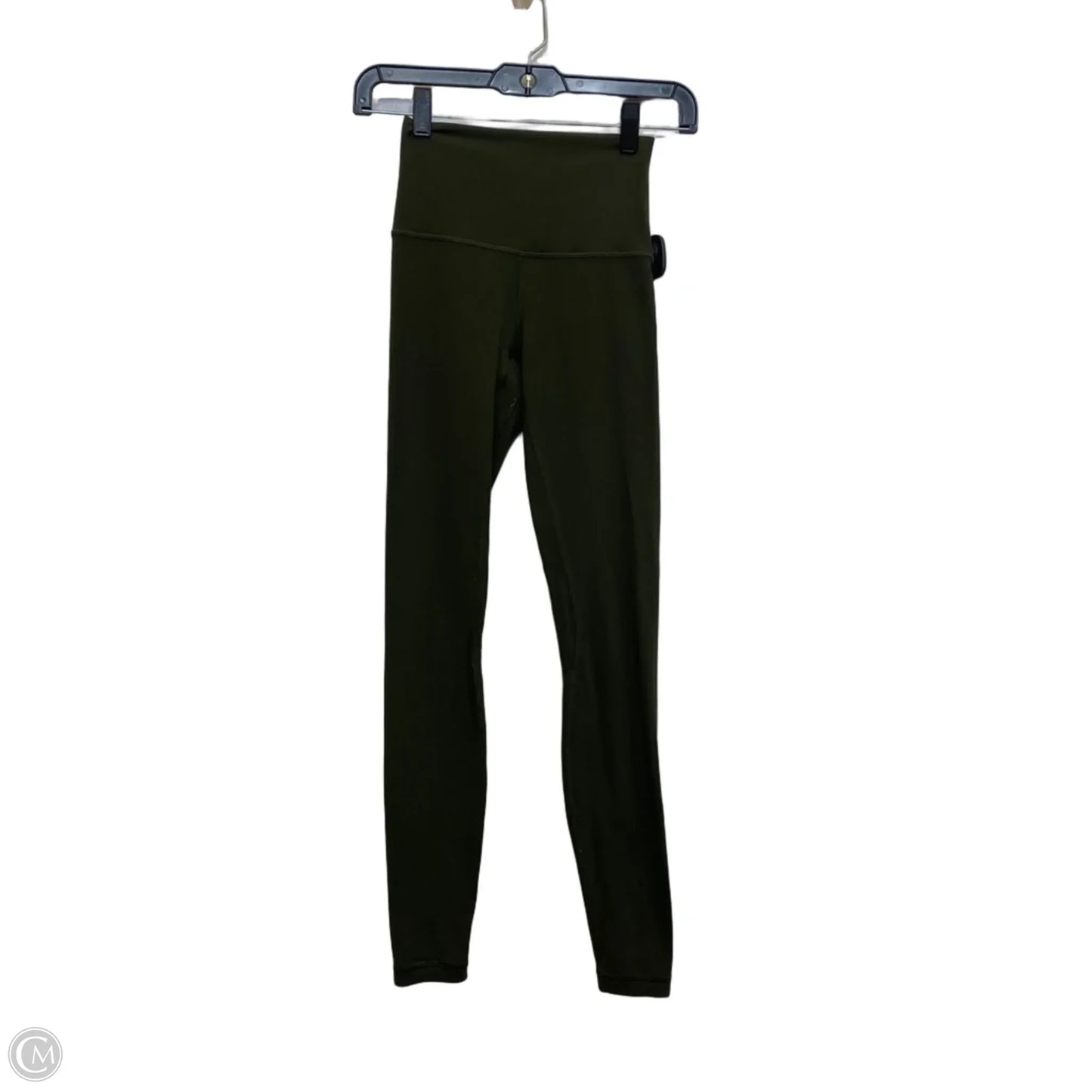Athletic Leggings Designer By Lululemon In Green, Size: Xs
