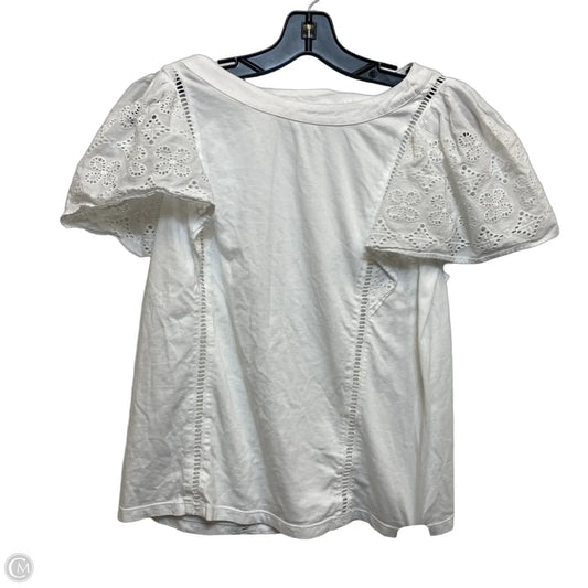 Top Sleeveless By Banana Republic In White, Size: M