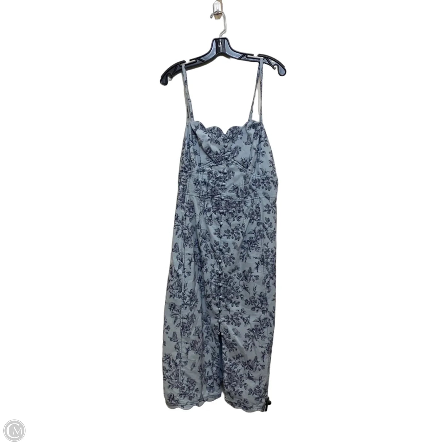 Dress Casual Midi By Anthropologie In Blue, Size: 2x