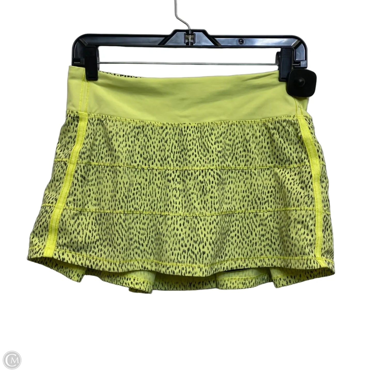 Athletic Skort Designer By Lululemon In Green, Size: S