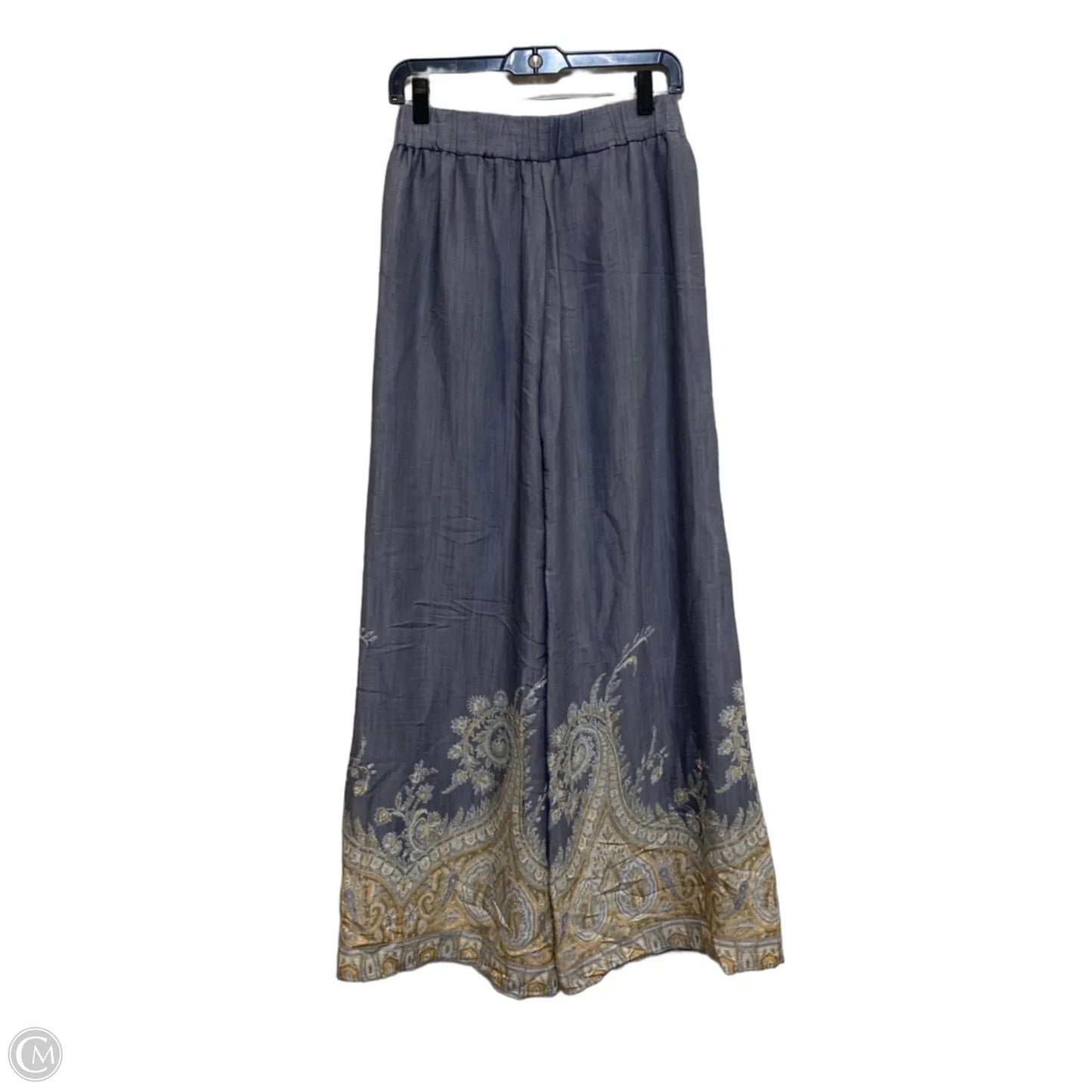 Pants Wide Leg By Wonderly In Blue, Size: S