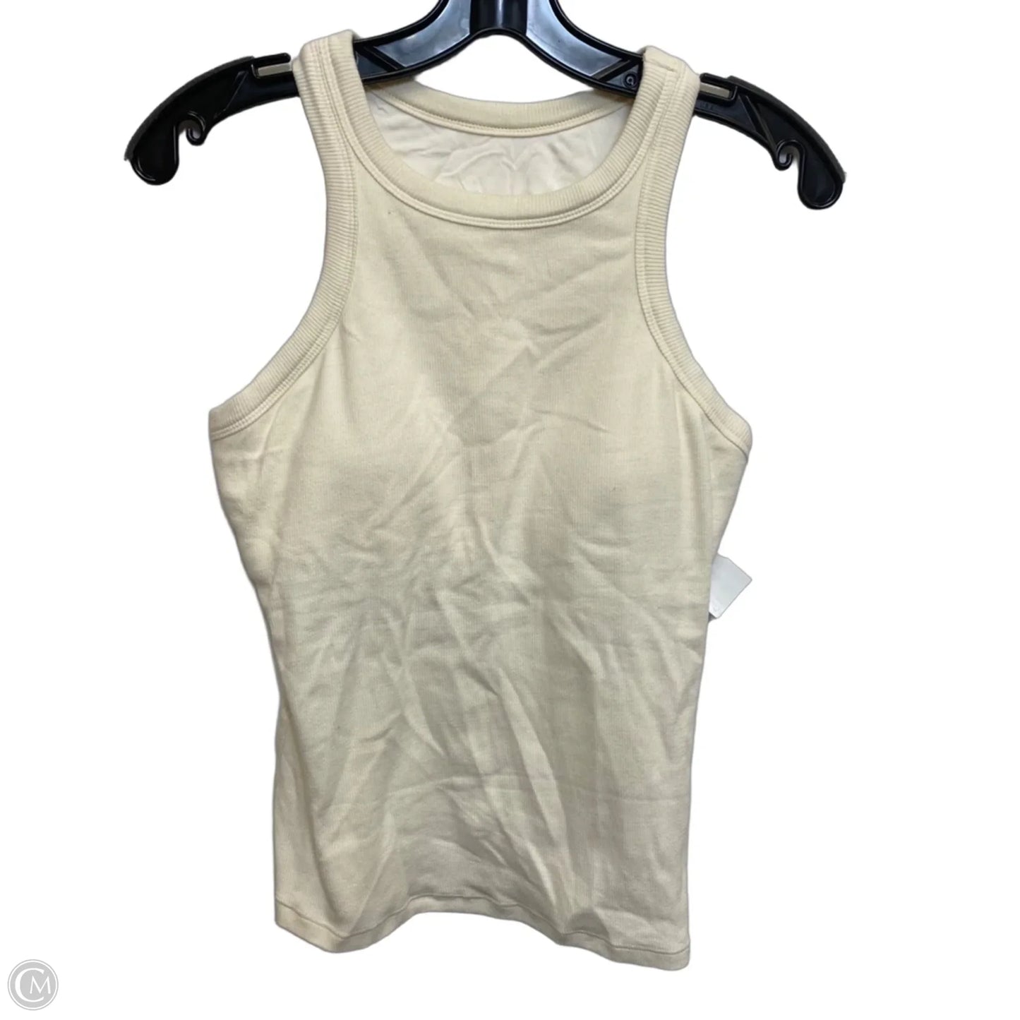 Athletic Tank Top By Cme In Cream, Size: M