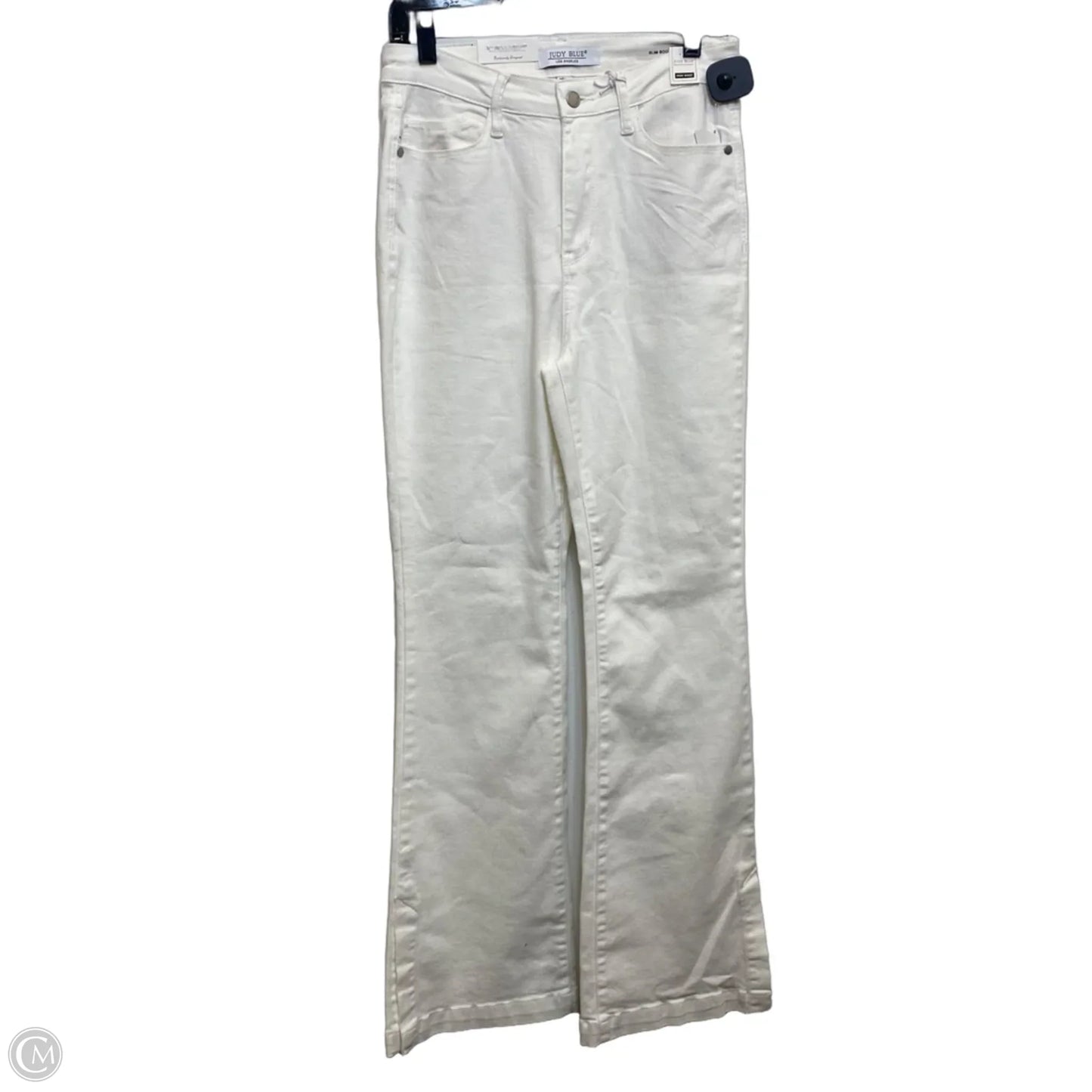 Jeans Flared By Judy Blue In Cream Denim, Size: 6
